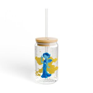 Virgo Sipper Glass | 16oz Fun Drinkware, Colorful Decorative Cup, Eco-Friendly Beverage Container, Trendy Astrology Accessory
