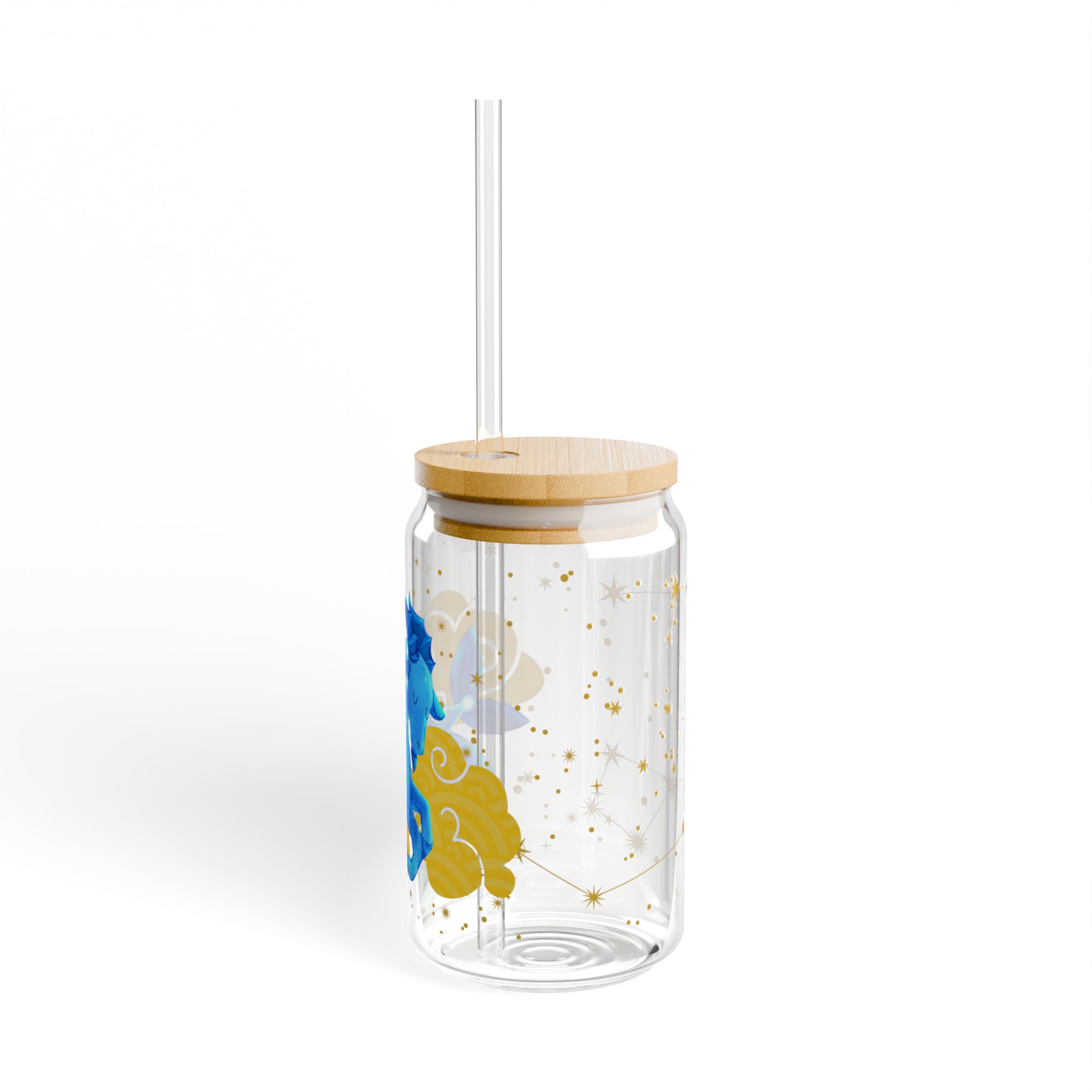 Capricorn Sipper Glass, 16oz - Perfect for Parties, Birthdays, Astrology Fans, Gifts, Summer Drinks - Image 4
