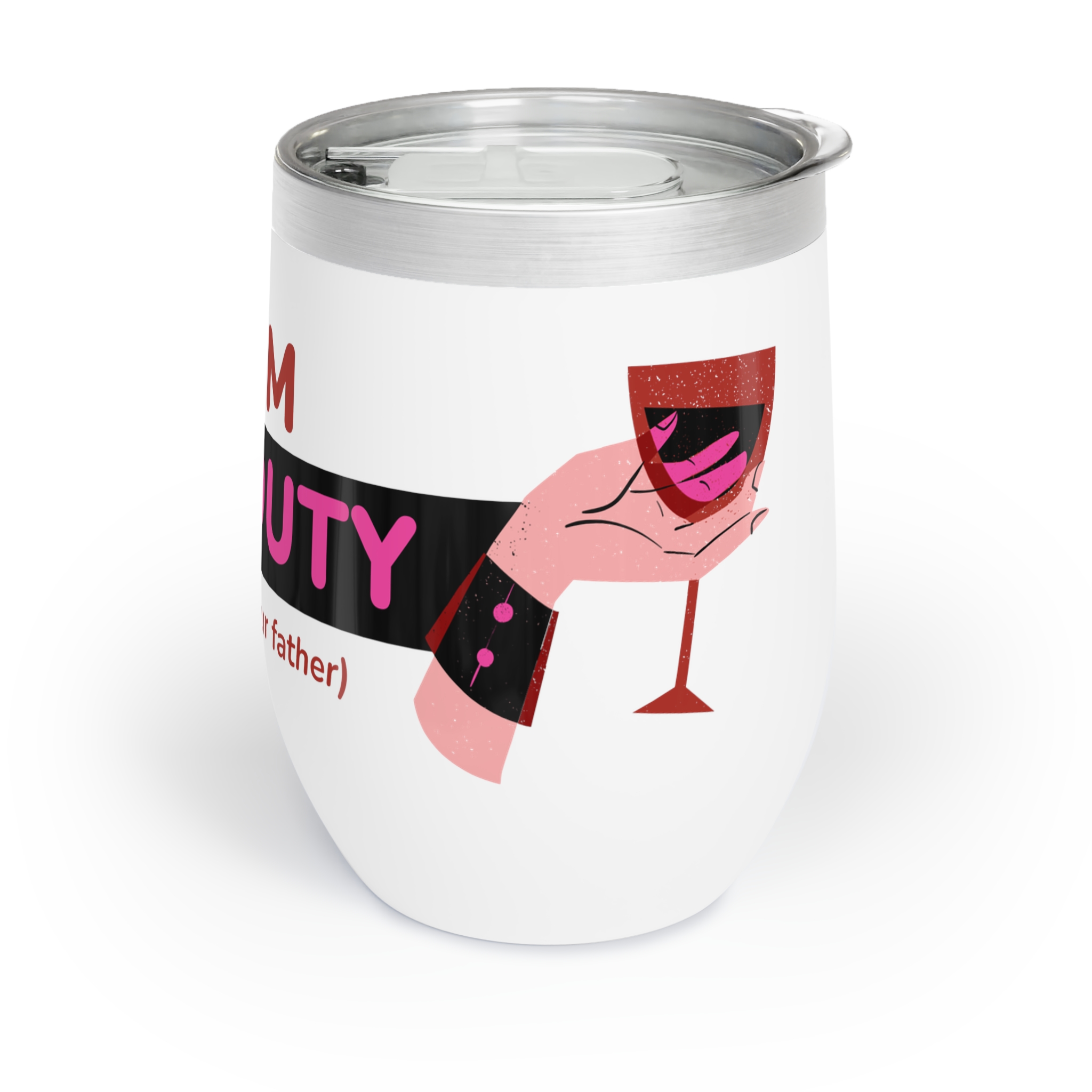 Mom's Off-Duty Wine Tumbler | Fun Gift for Moms, Wine Lovers, Birthday, Mother's Day, Relaxation - Image 4