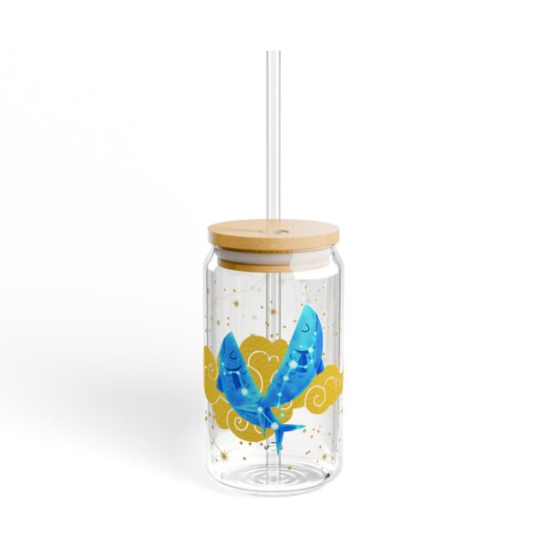 Pisces Sipper Glass | Eco-Friendly Drinkware, Cute Beverage Container, Trendy