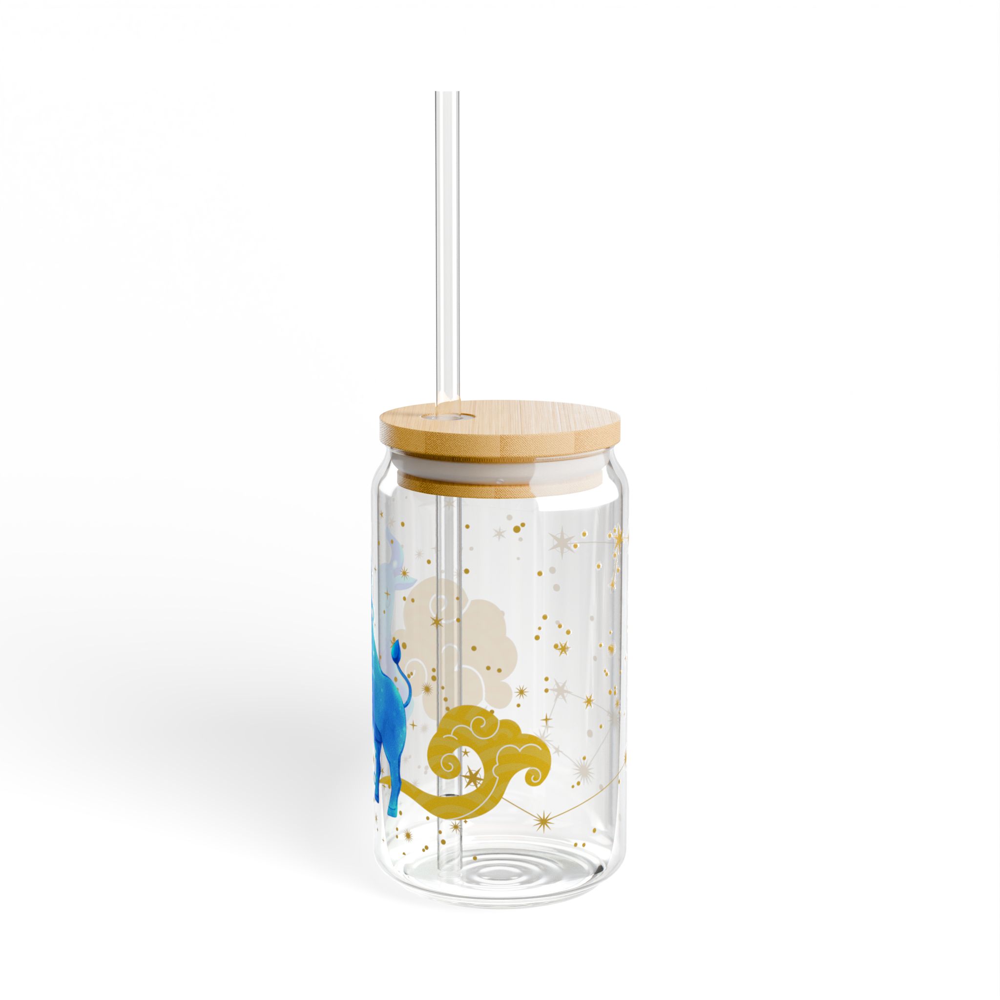 Taurus Astrological Sipper Glass, Zodiac Drinkware, 16oz Mason Jar, Taurus Decor, Unique Gift, Astrology Enthusiast - Image 4