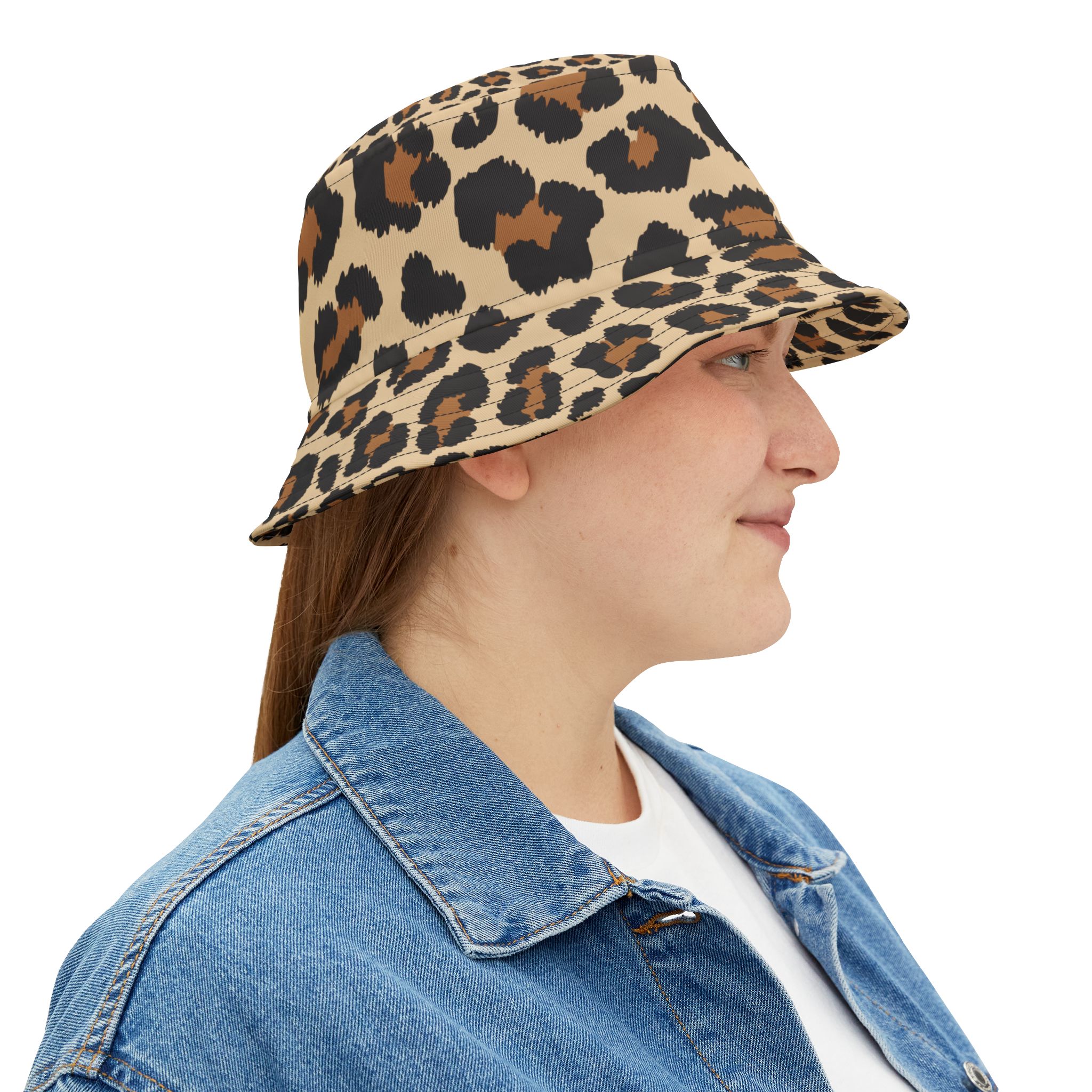 Stylish Leopard Print Bucket Hat, Summer Accessory, Beach Hat, Outdoor Headwear, Trendy Gift for Wildlife Lovers - Image 7
