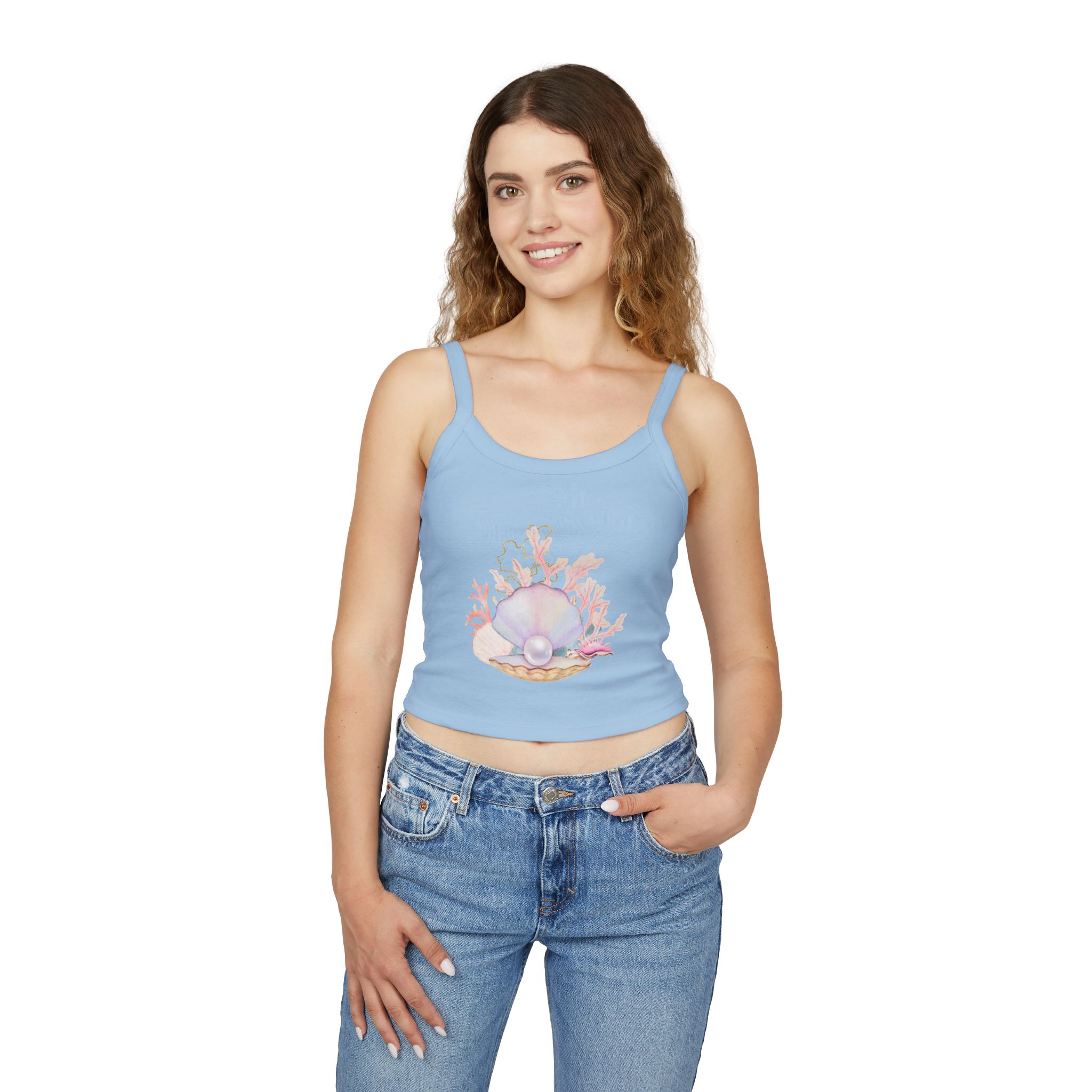 Pearl Women's Spaghetti Strap Tank Top - Image 9