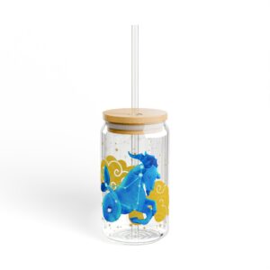 Capricorn Sipper Glass, 16oz - Perfect for Parties, Birthdays, Astrology Fans, Gifts, Summer Drinks