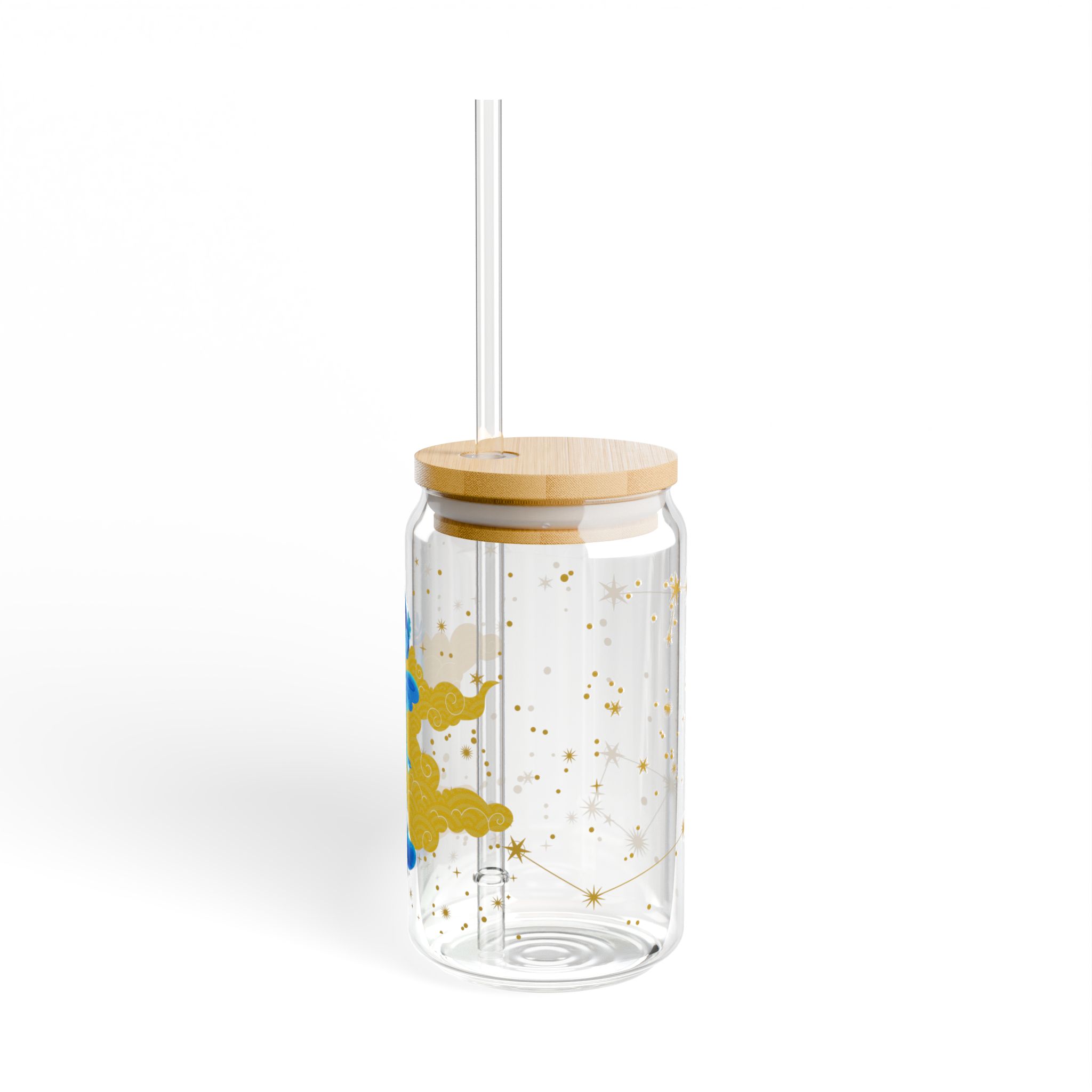 Virgo Sipper Glass | 16oz Fun Drinkware, Colorful Decorative Cup, Eco-Friendly Beverage Container, Trendy Astrology Accessory - Image 4