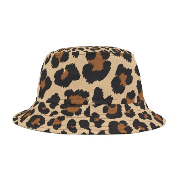 Stylish Leopard Print Bucket Hat, Summer Accessory, Beach Hat, Outdoor Headwear, Trendy Gift for Wildlife Lovers - Image 2