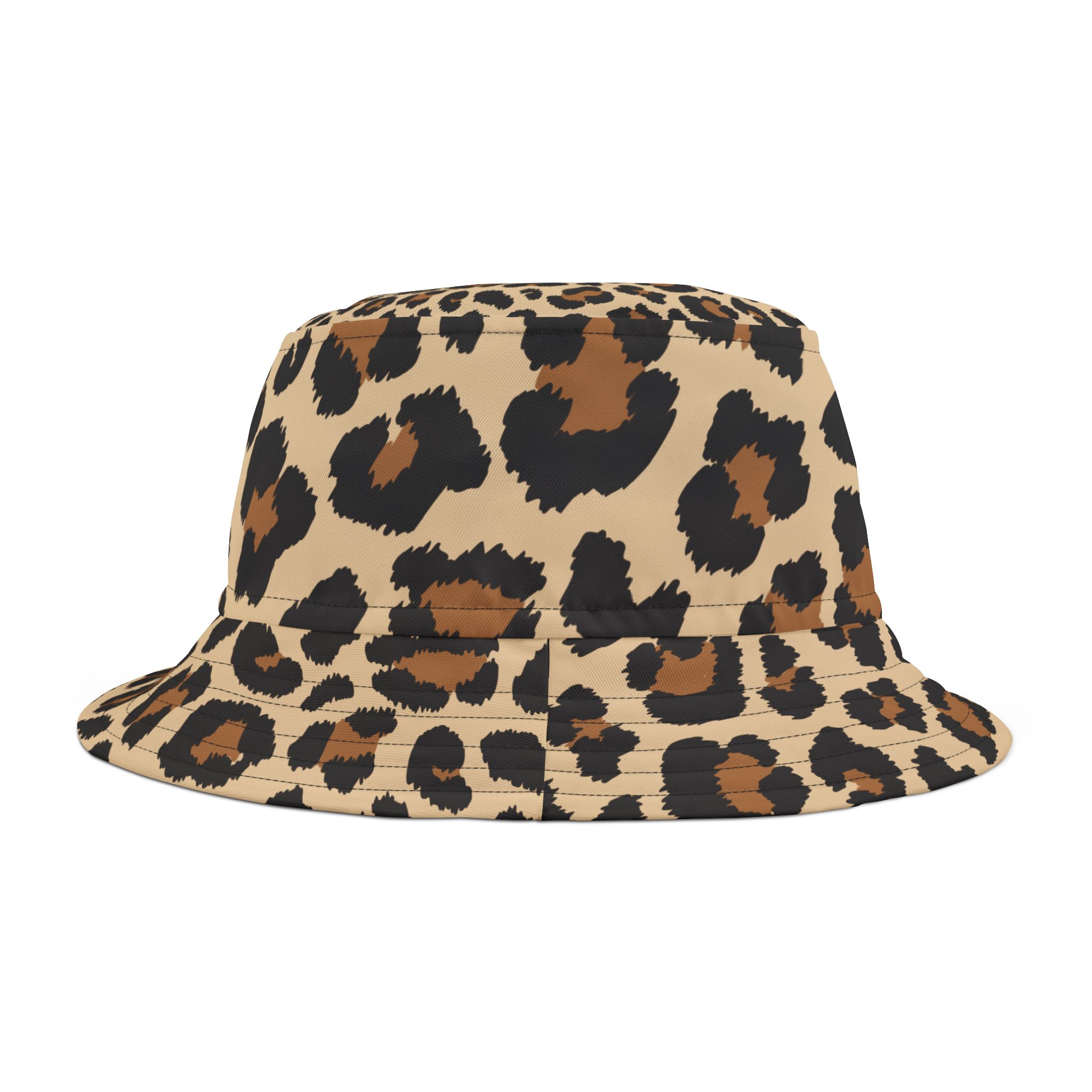 Stylish Leopard Print Bucket Hat, Summer Accessory, Beach Hat, Outdoor Headwear, Trendy Gift for Wildlife Lovers - Image 2