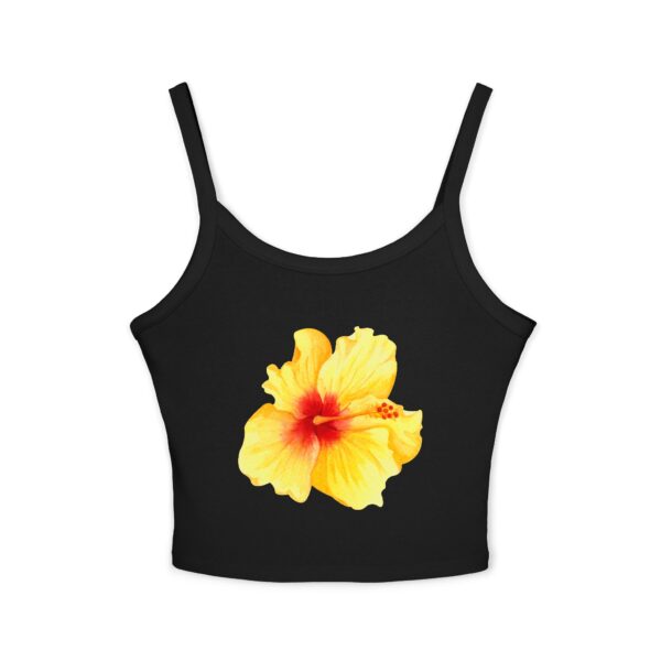 Women's Floral Hibiscus Strap Tank Top, Summer Top, Beachwear, Vacation Outfit, Casual Wear, Floral Print Clothing - Image 7