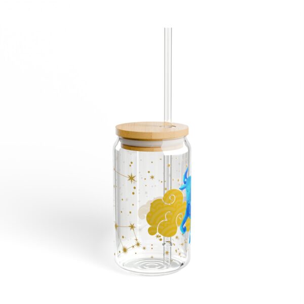 Taurus Astrological Sipper Glass, Zodiac Drinkware, 16oz Mason Jar, Taurus Decor, Unique Gift, Astrology Enthusiast - Image 2