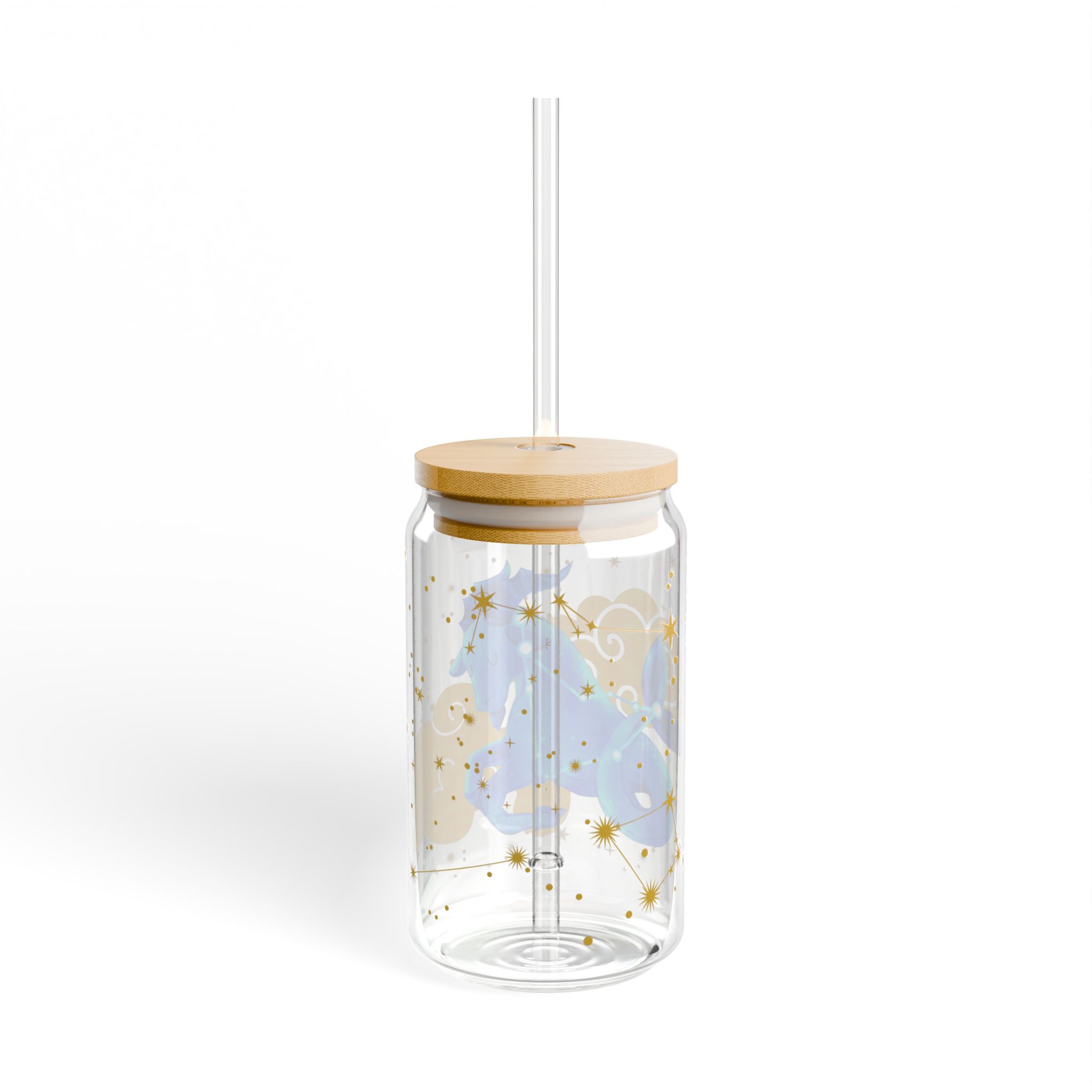 Capricorn Sipper Glass, 16oz - Perfect for Parties, Birthdays, Astrology Fans, Gifts, Summer Drinks - Image 3