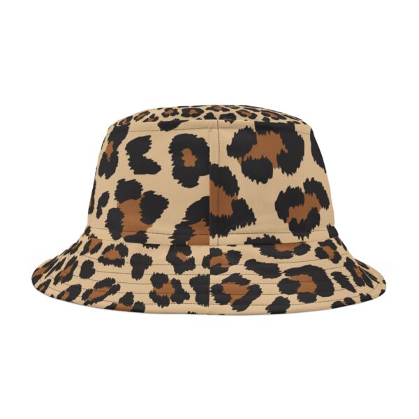 Stylish Leopard Print Bucket Hat, Summer Accessory, Beach Hat, Outdoor Headwear, Trendy Gift for Wildlife Lovers - Image 3