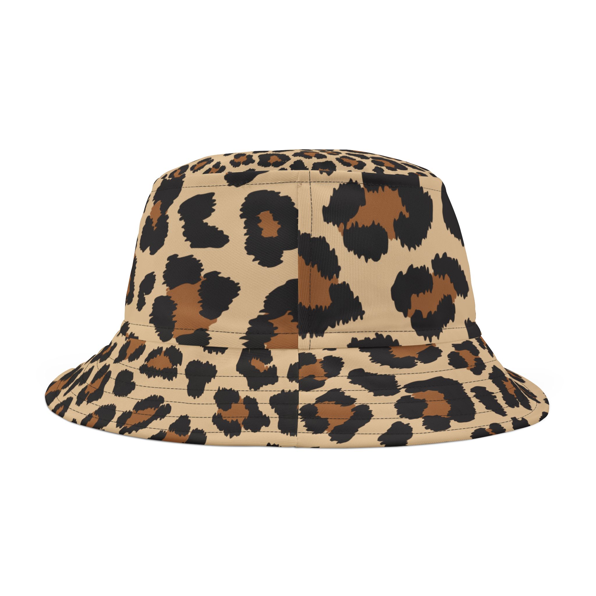 Stylish Leopard Print Bucket Hat, Summer Accessory, Beach Hat, Outdoor Headwear, Trendy Gift for Wildlife Lovers - Image 3