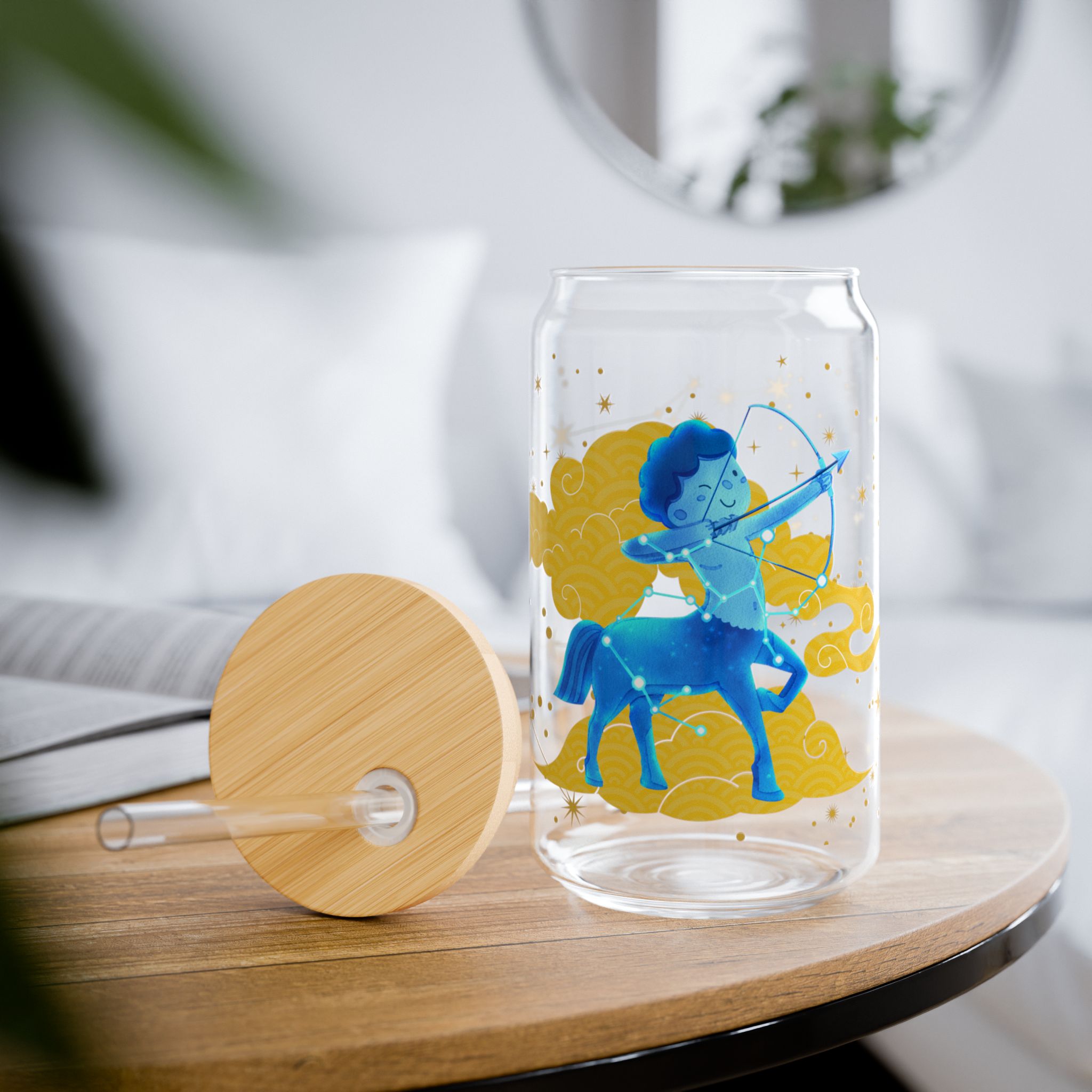 Sagittarius Sipper Glass, 16oz -  Everyday Use, Ideal Gift for Birthdays, Magical - Image 8