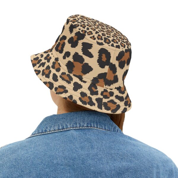 Stylish Leopard Print Bucket Hat, Summer Accessory, Beach Hat, Outdoor Headwear, Trendy Gift for Wildlife Lovers - Image 6