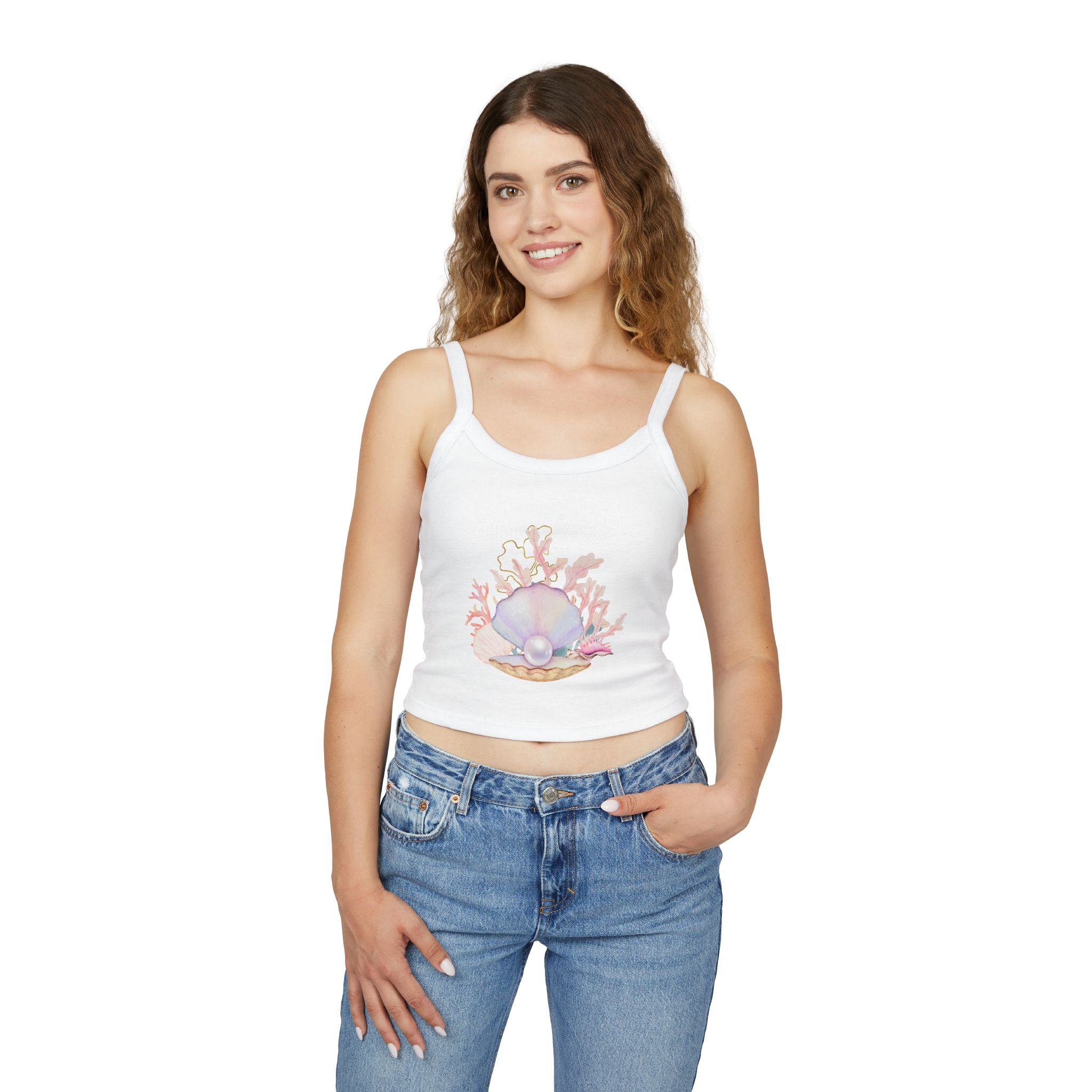 Pearl Women's Spaghetti Strap Tank Top - Image 3