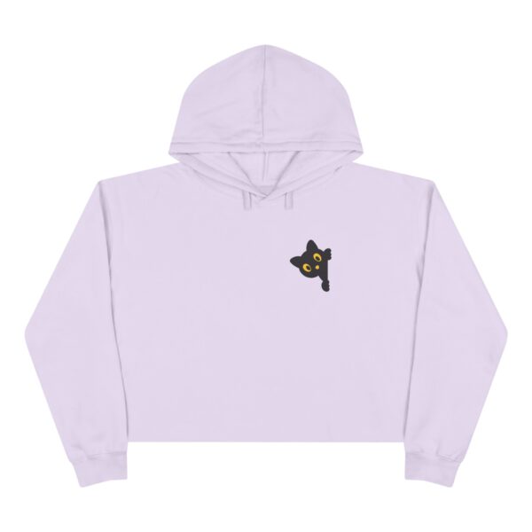 Hocus Pocus Cat Crop Hoodie, Halloween Clothing, Gift for Cat Lovers, Cozy Hoodie, Witchy Style Apparel - Image 10