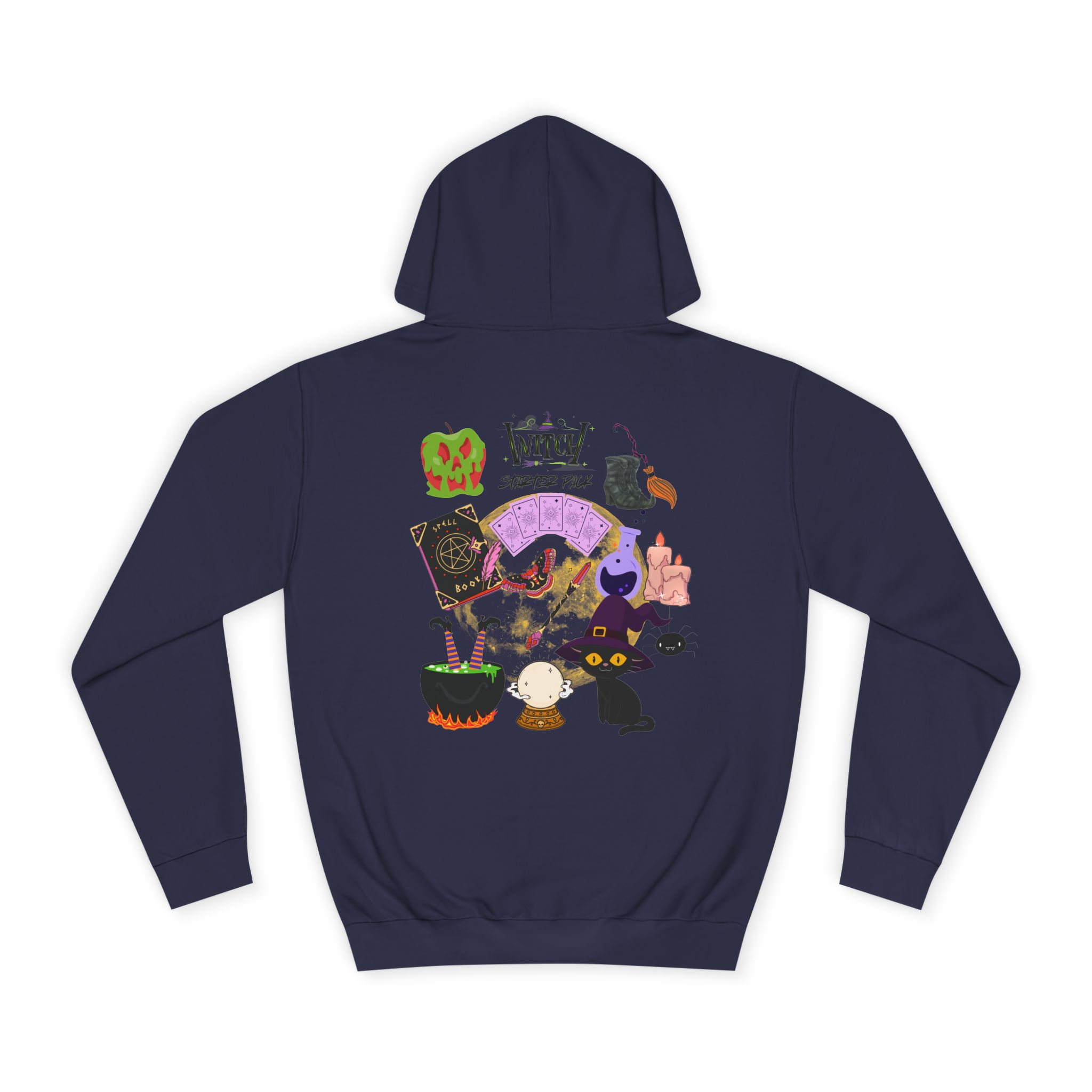 Whimsical Witchy Hoodie for College Students, Cozy Sweatshirt, Halloween Apparel, Gift for Students, Unisex Casual Wear - Image 29