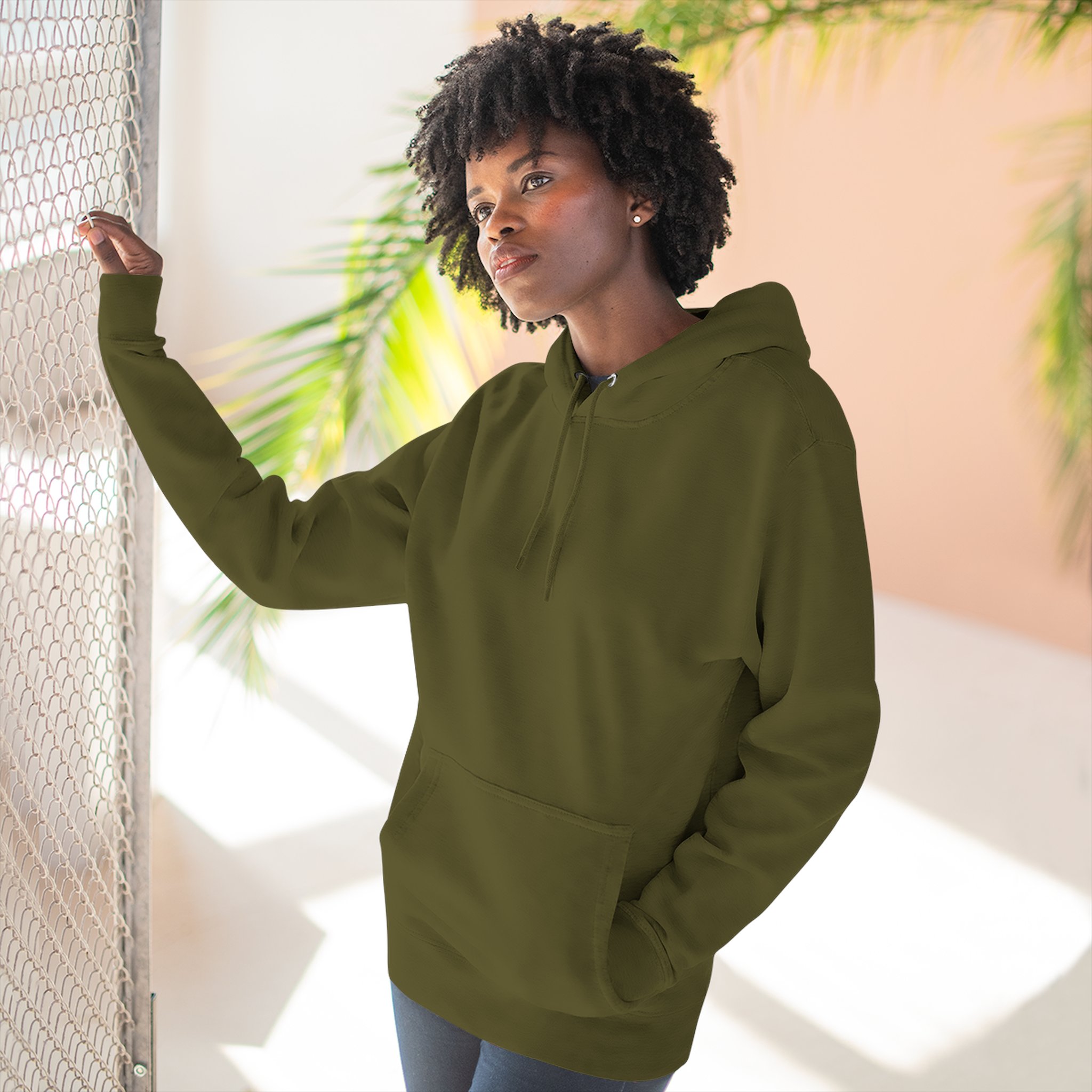 Artistic Three-Panel Fleece Hoodie, Cozy Pullover for Casual Outings, Perfect Gift for Birthdays and Holidays, Floral Design - Image 48