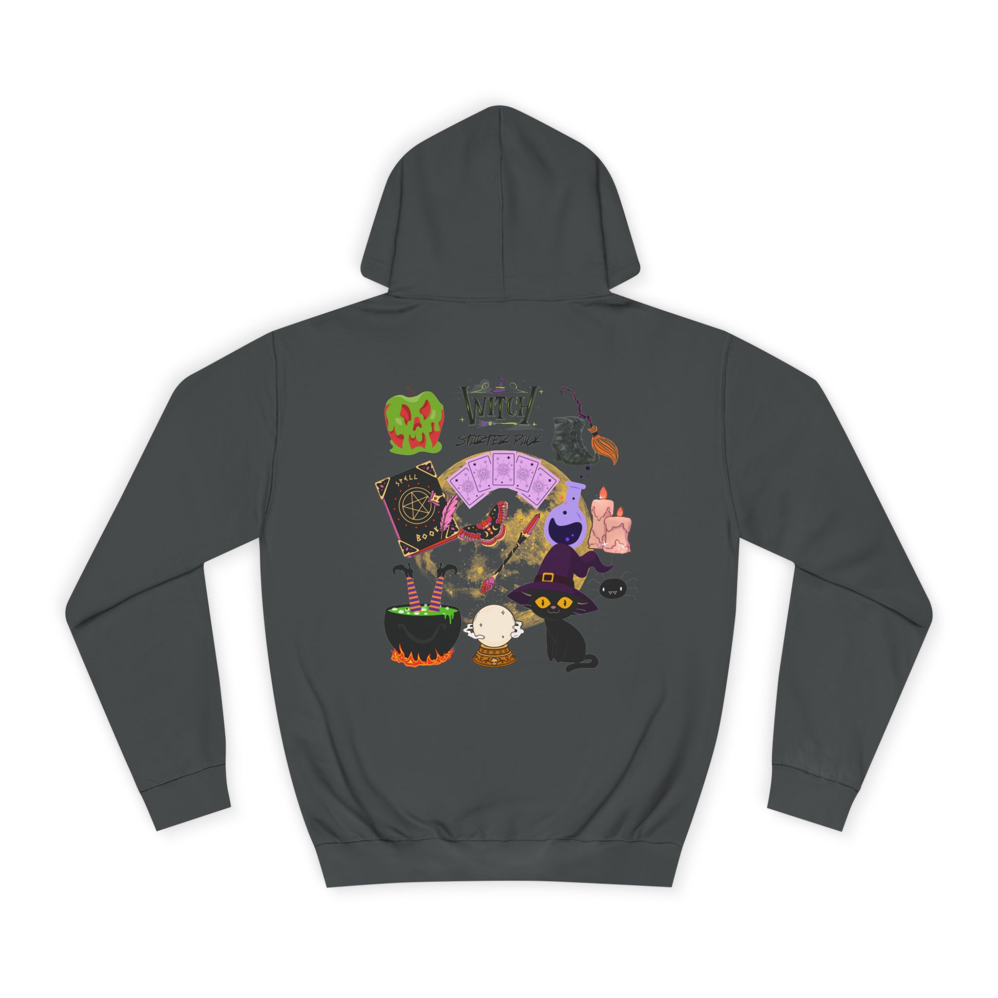 Whimsical Witchy Hoodie for College Students, Cozy Sweatshirt, Halloween Apparel, Gift for Students, Unisex Casual Wear - Image 14