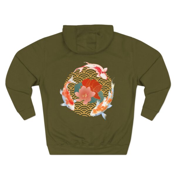 Artistic Three-Panel Fleece Hoodie, Cozy Pullover for Casual Outings, Perfect Gift for Birthdays and Holidays, Floral Design - Image 44