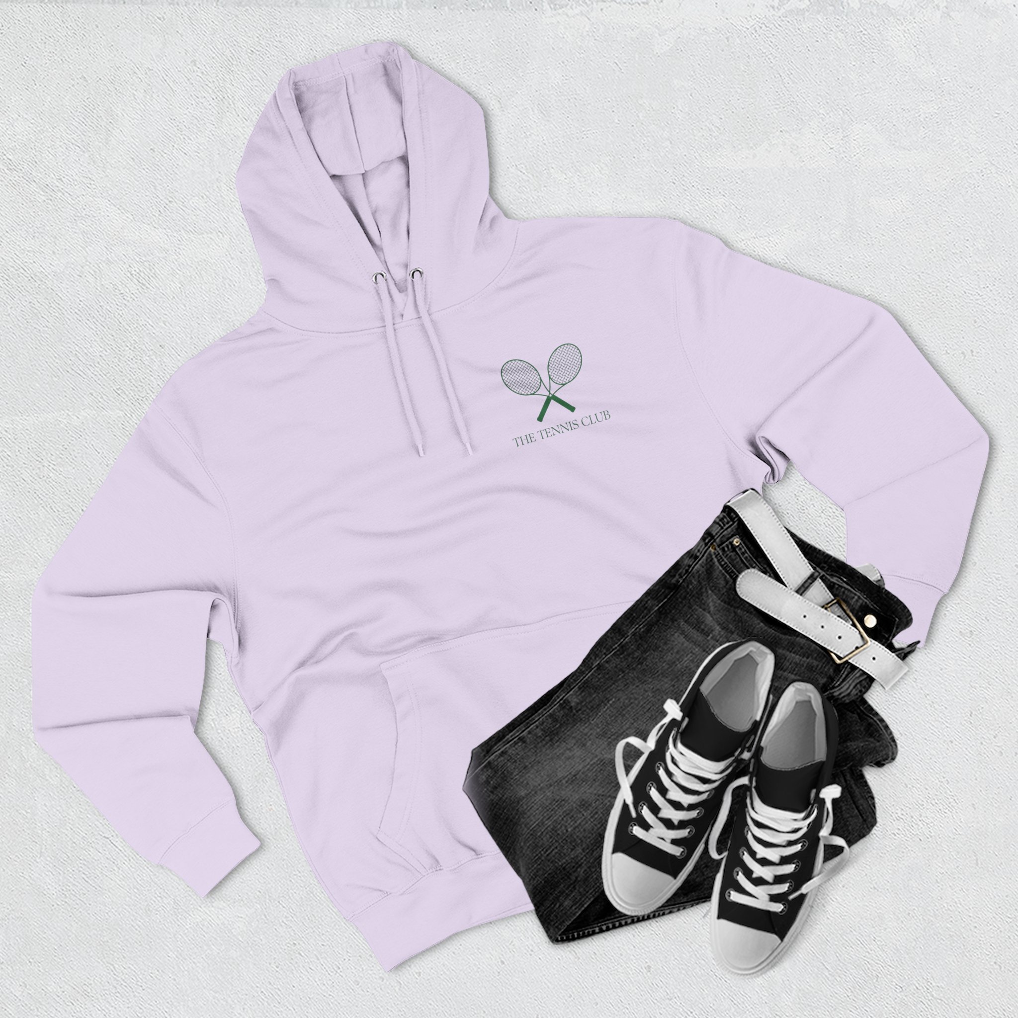 The tennis Club Three-Panel Fleece Hoodie - Image 57