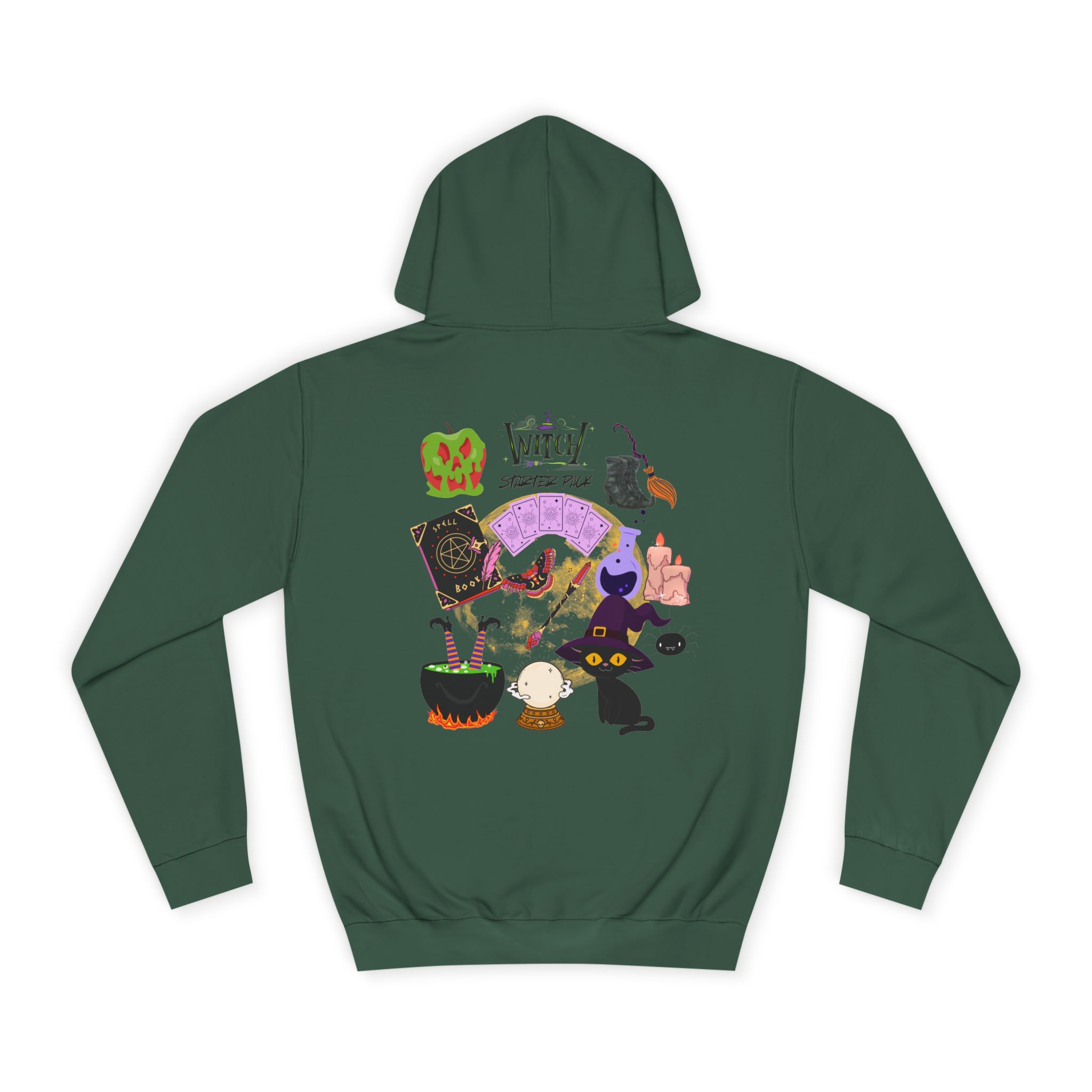 Whimsical Witchy Hoodie for College Students, Cozy Sweatshirt, Halloween Apparel, Gift for Students, Unisex Casual Wear - Image 20