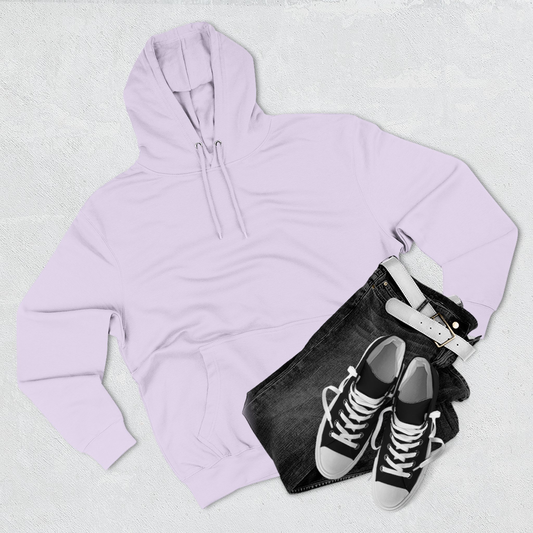 Artistic Three-Panel Fleece Hoodie, Cozy Pullover for Casual Outings, Perfect Gift for Birthdays and Holidays, Floral Design - Image 75