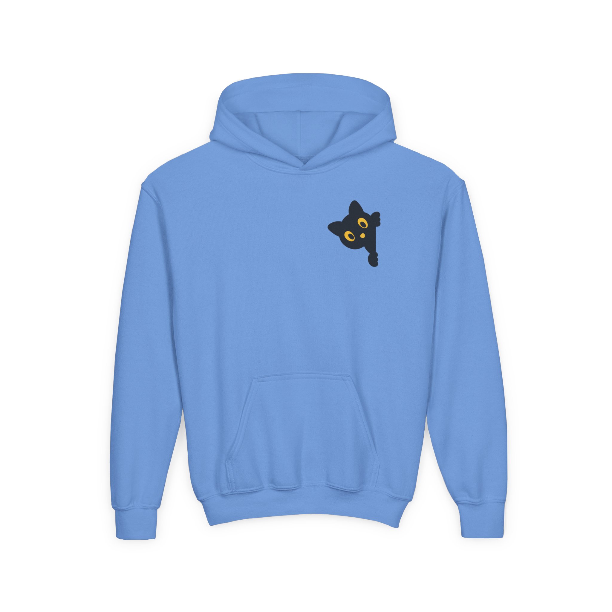 Cute Black Cat Hoodie for Kids, Halloween Sweatshirt, Youth Pullover with Boo Design, Fun Cat Lover Gift, Cozy Casual Wear - Image 50