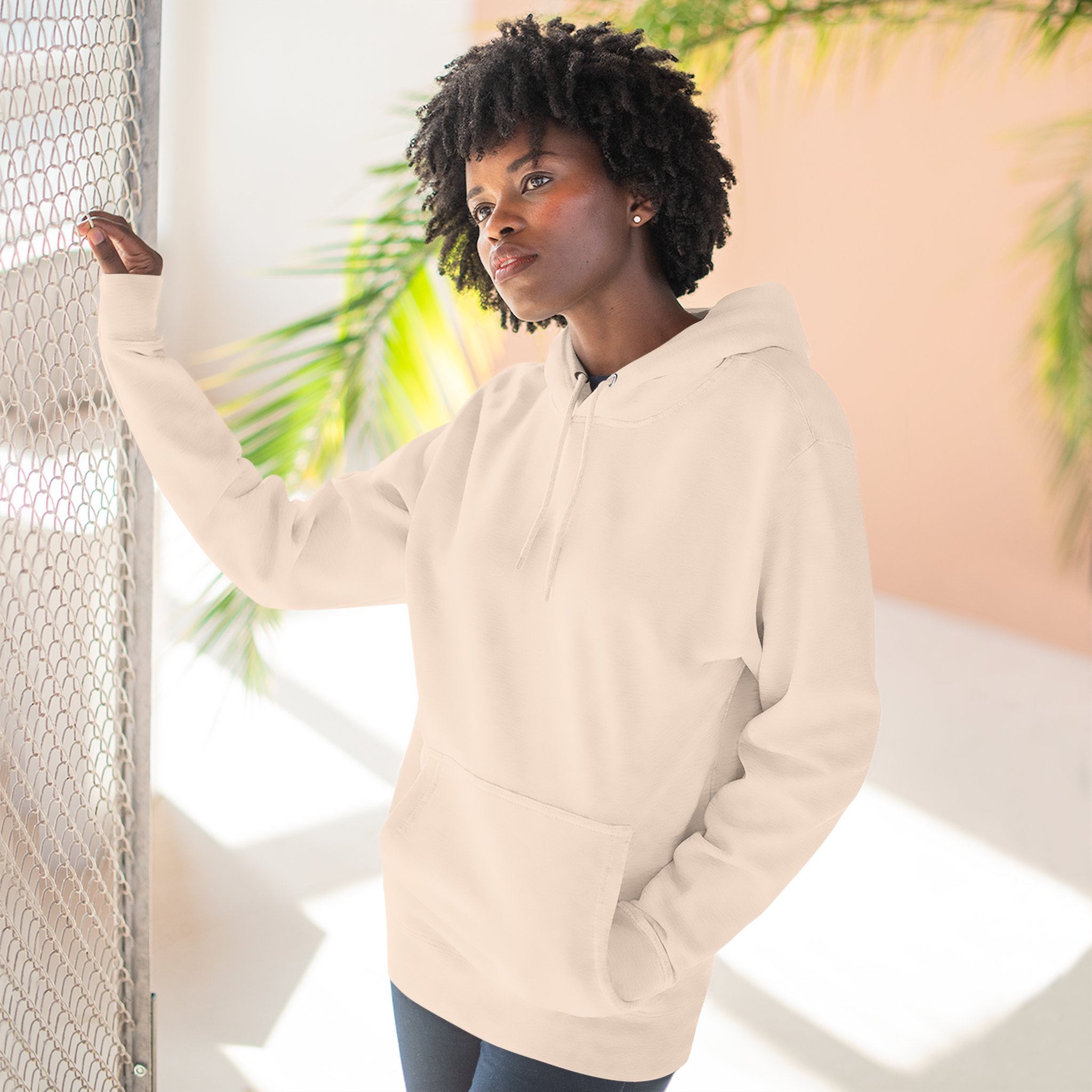 Artistic Three-Panel Fleece Hoodie, Cozy Pullover for Casual Outings, Perfect Gift for Birthdays and Holidays, Floral Design - Image 36