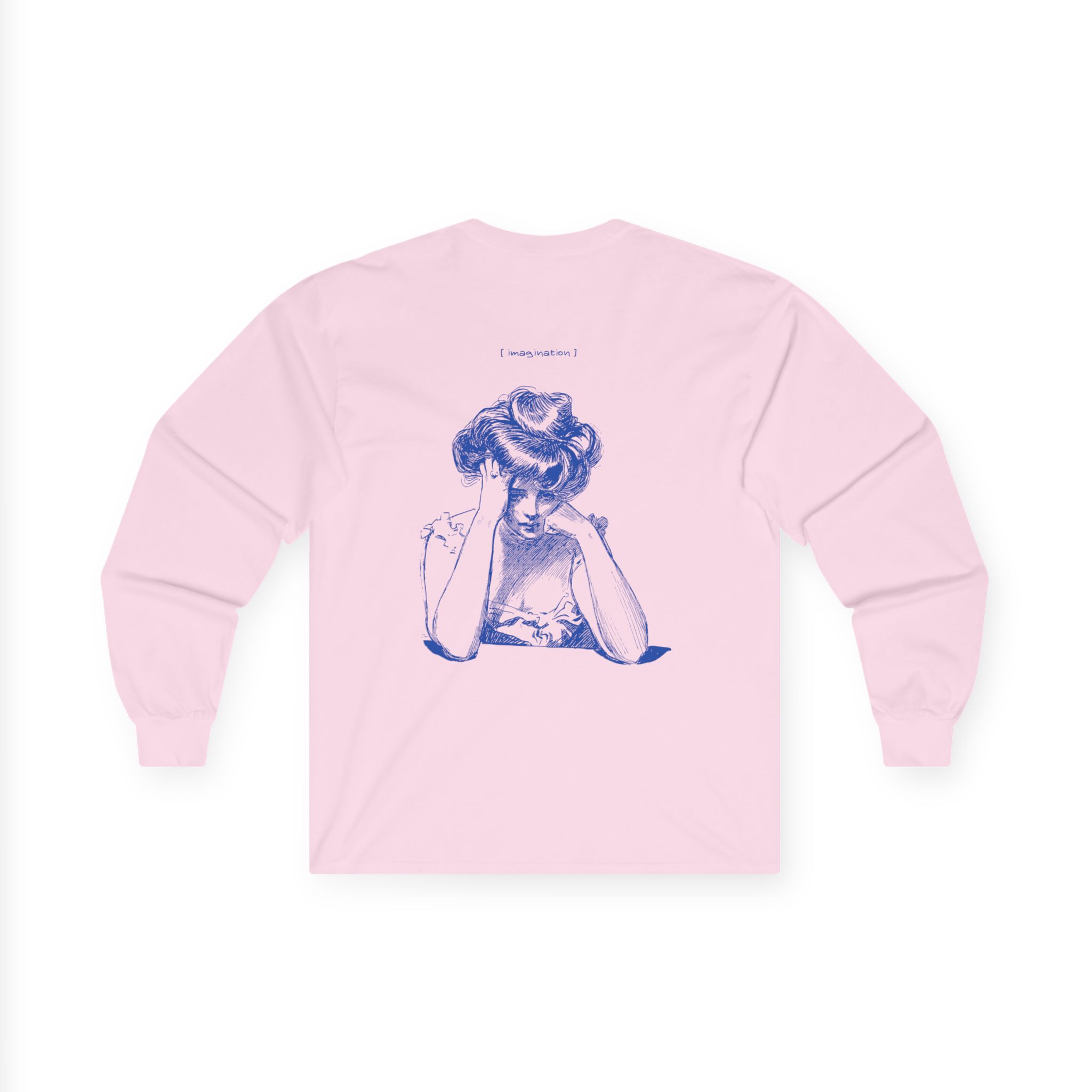 Blue Vintage-Inspired Unisex Long Sleeve Tee, Graphic Tee, Casual Wear, Gift for Her, Everyday Comfort, Print Design - Image 11