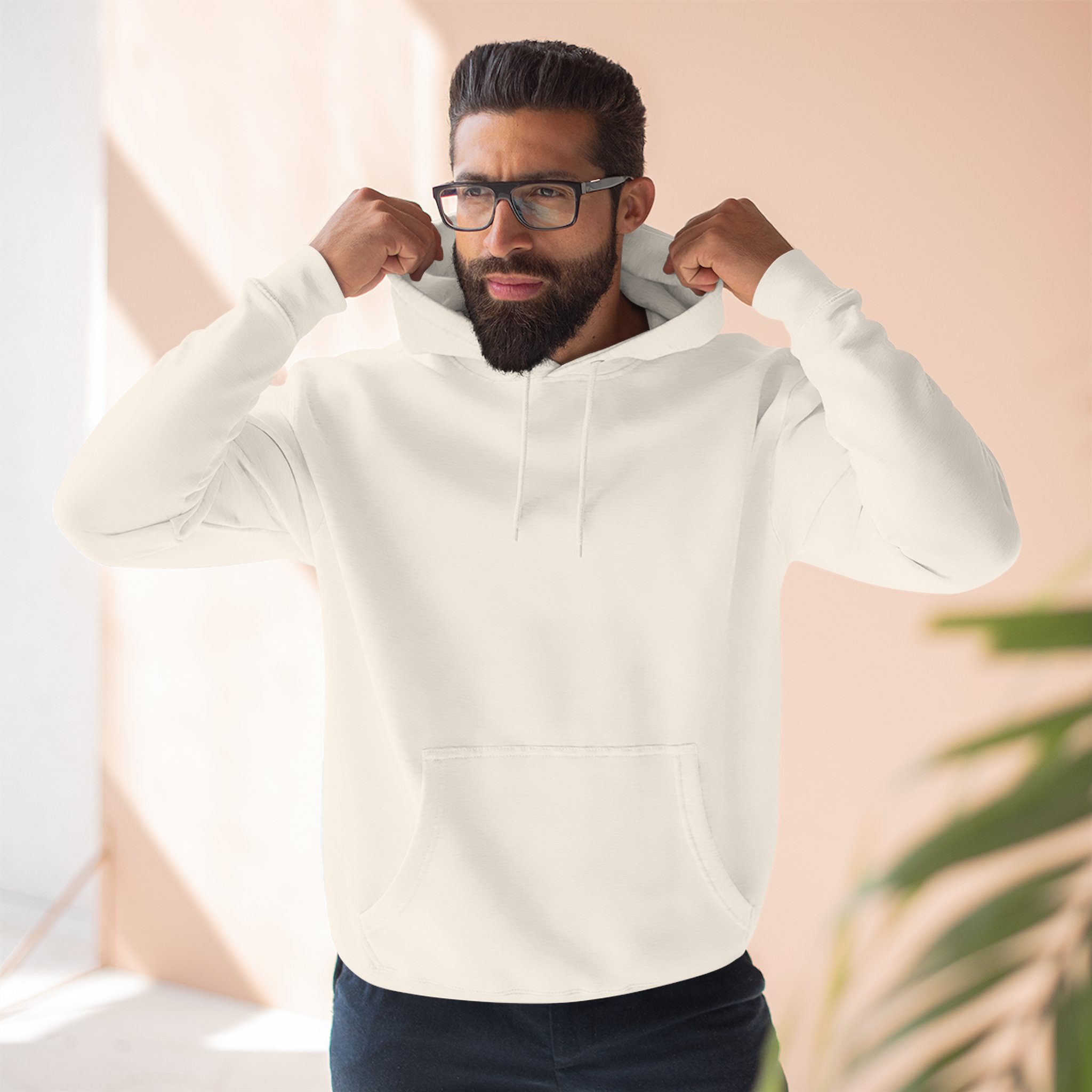Artistic Three-Panel Fleece Hoodie, Cozy Pullover for Casual Outings, Perfect Gift for Birthdays and Holidays, Floral Design - Image 29