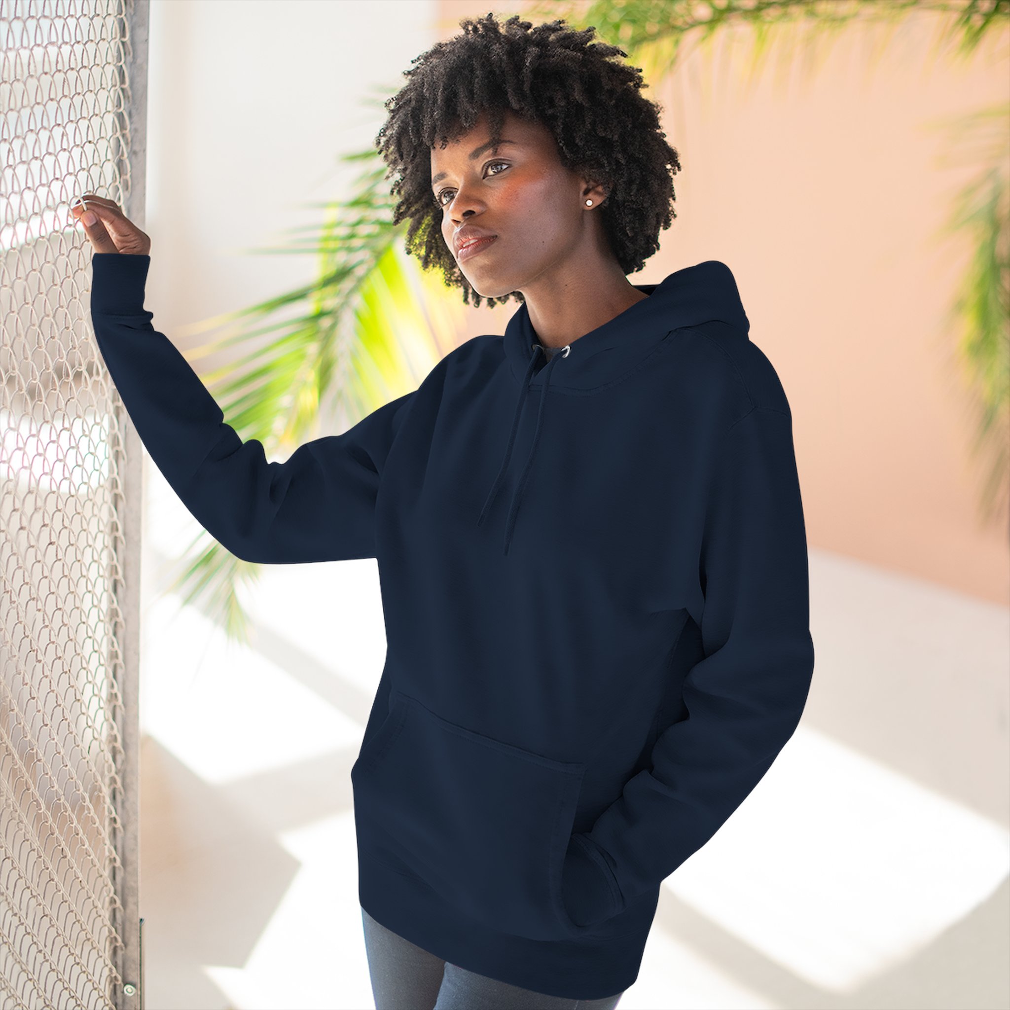 Artistic Three-Panel Fleece Hoodie, Cozy Pullover for Casual Outings, Perfect Gift for Birthdays and Holidays, Floral Design - Image 72