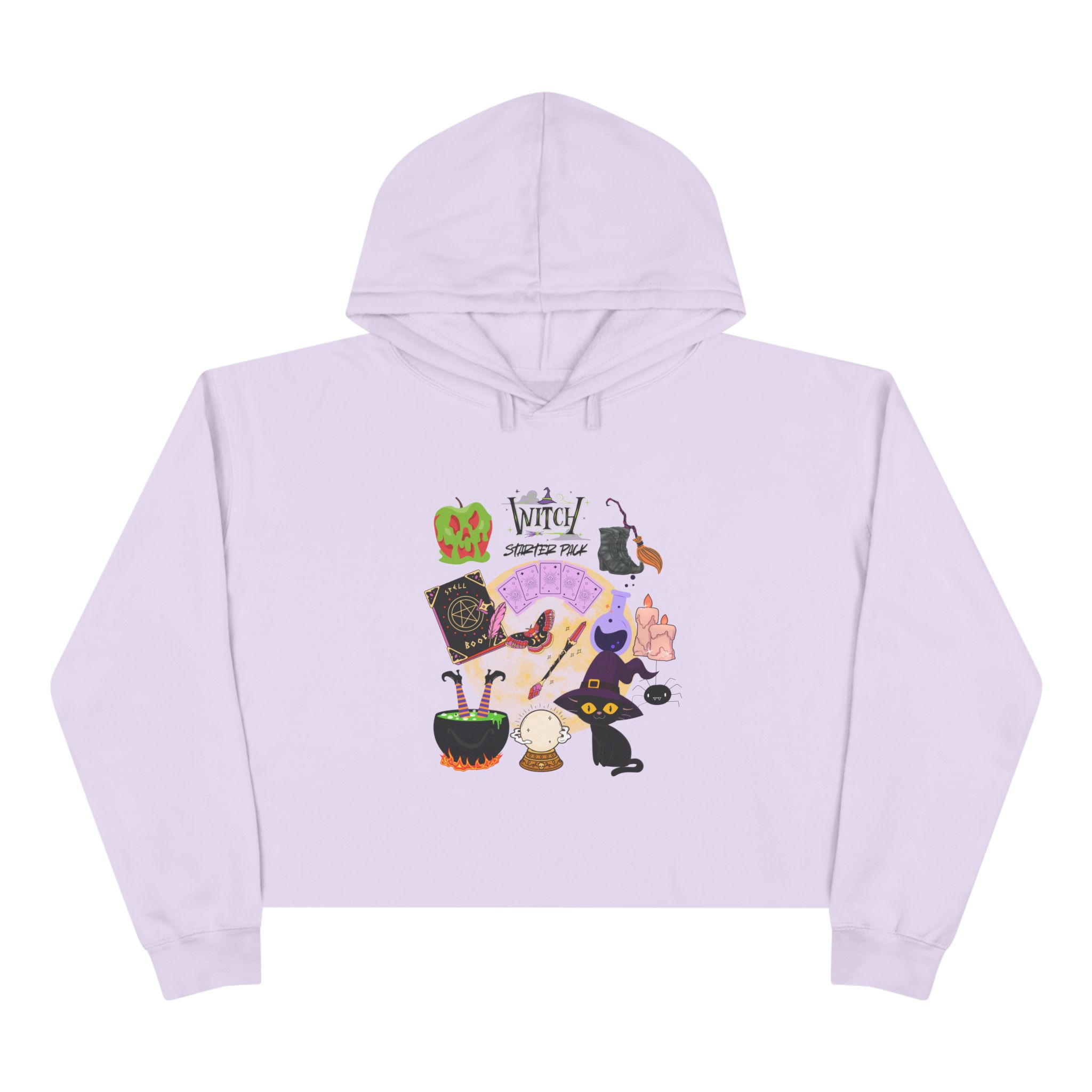 Whimsical Halloween Crop Hoodie, Spooky Sweater, Fall Fashion, Witchy Apparel, Cute Gift for Her - Image 7