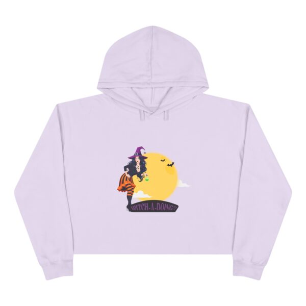 Witchy Crop Hoodie, Cozy Halloween Sweatshirt, Cute Witch Apparel, Trendy Festival Wear, Spooky Season Gift - Image 10