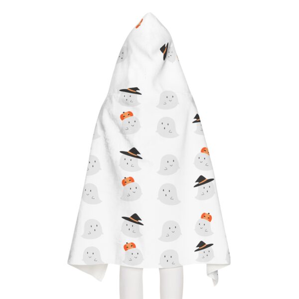 Ghost-Themed Youth Hooded Towel, Fun Bath Wrap for Kids, Halloween Gift, Cozy Pool Towel, Soft Towels for Young Children - Image 5