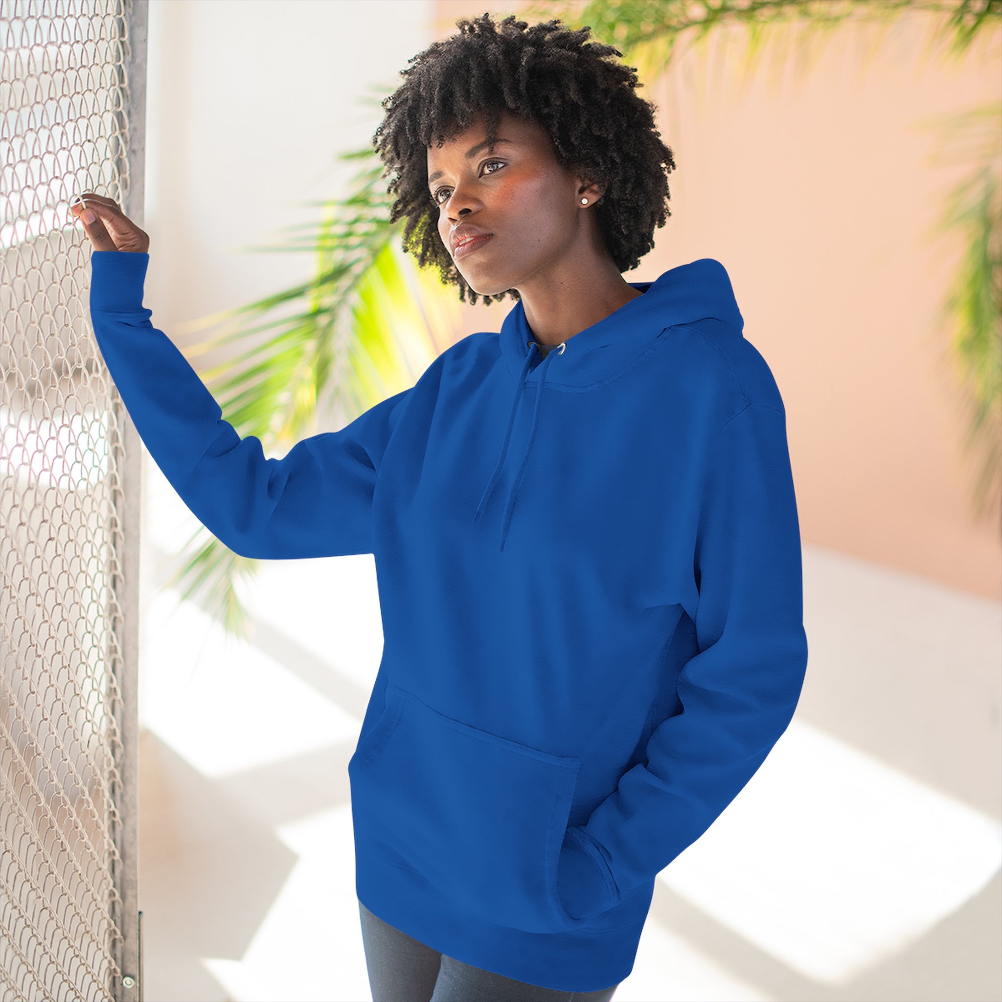 Artistic Three-Panel Fleece Hoodie, Cozy Pullover for Casual Outings, Perfect Gift for Birthdays and Holidays, Floral Design - Image 66
