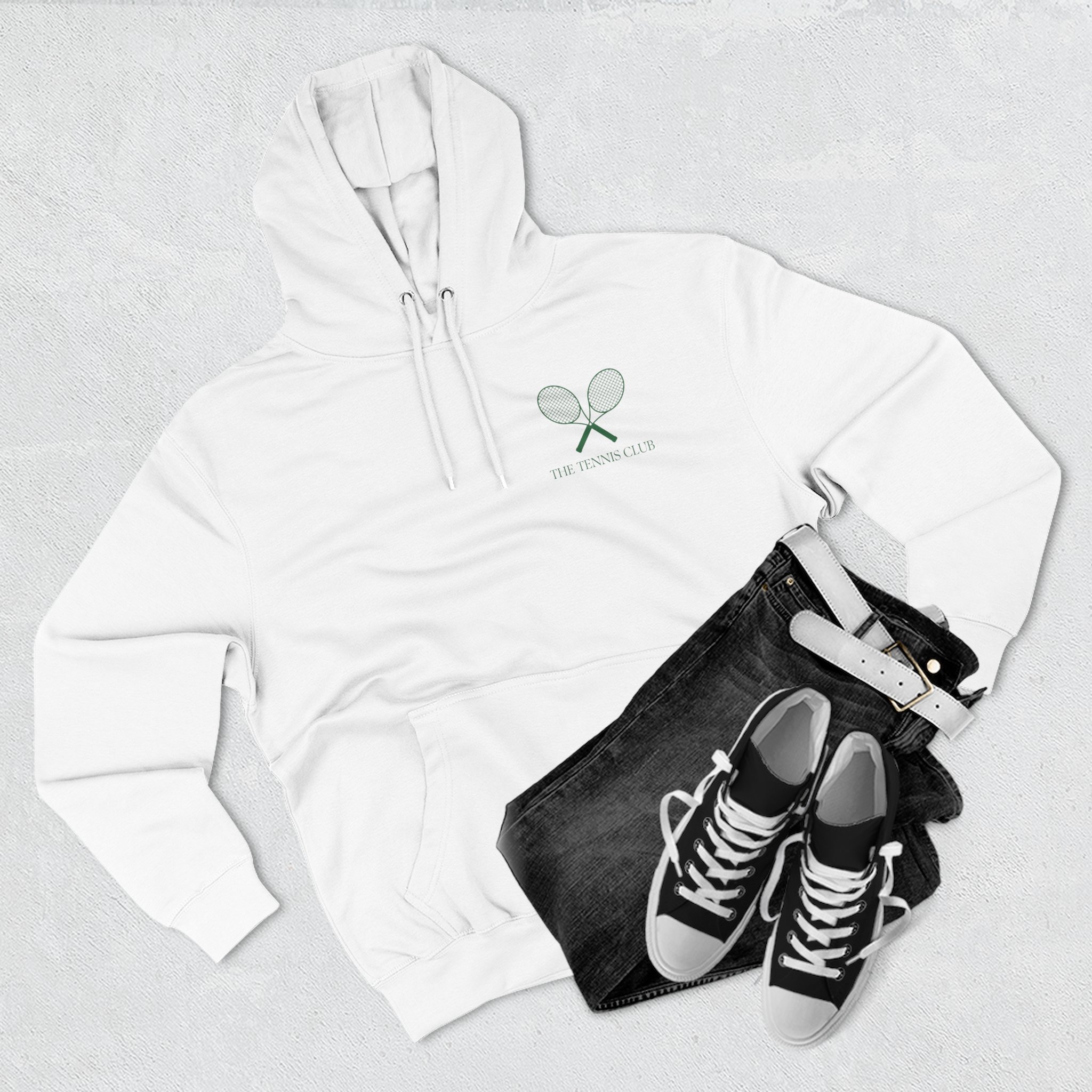 The tennis Club Three-Panel Fleece Hoodie - Image 3