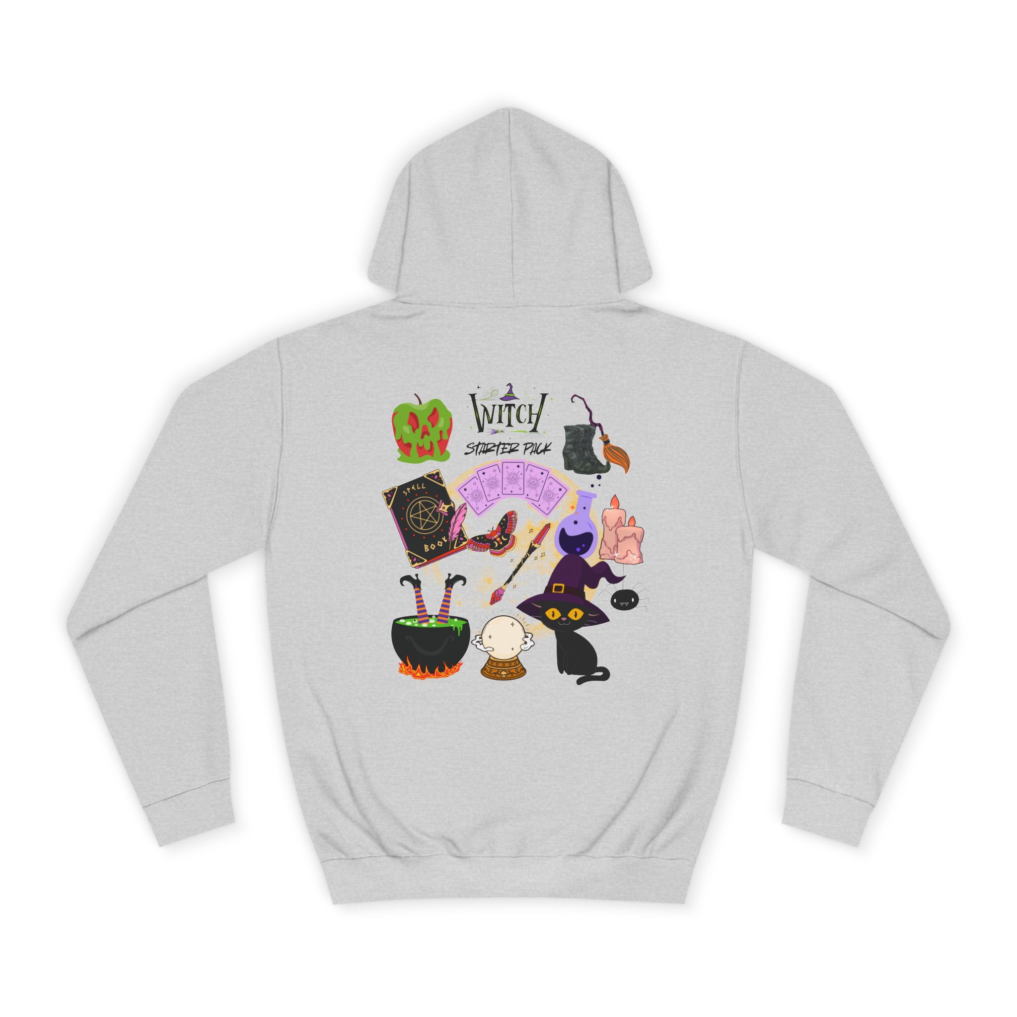 Whimsical Witchy Hoodie for College Students, Cozy Sweatshirt, Halloween Apparel, Gift for Students, Unisex Casual Wear - Image 11