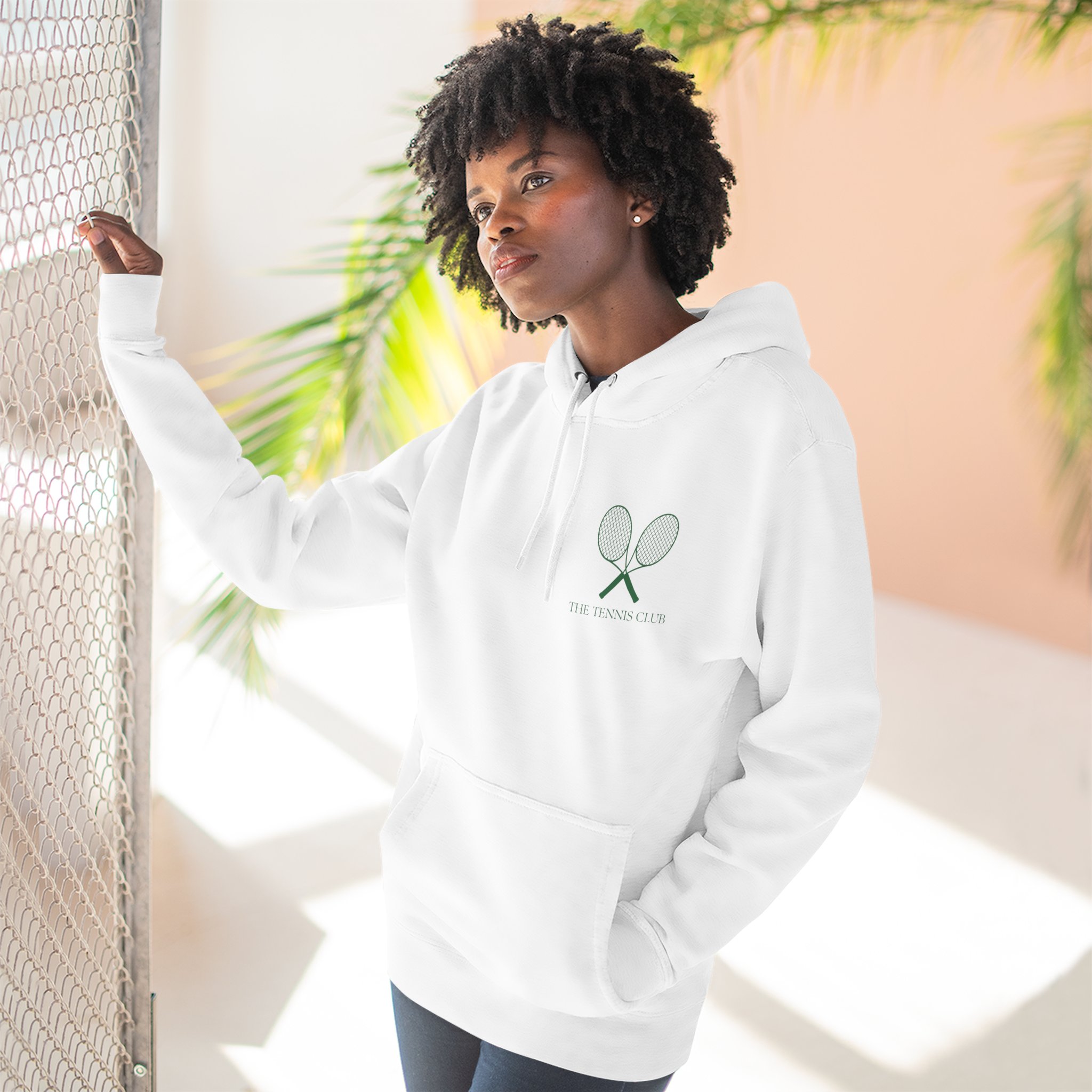 The tennis Club Three-Panel Fleece Hoodie - Image 6