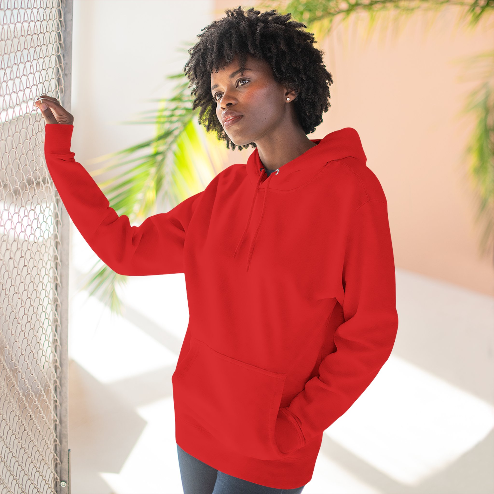 Artistic Three-Panel Fleece Hoodie, Cozy Pullover for Casual Outings, Perfect Gift for Birthdays and Holidays, Floral Design - Image 84
