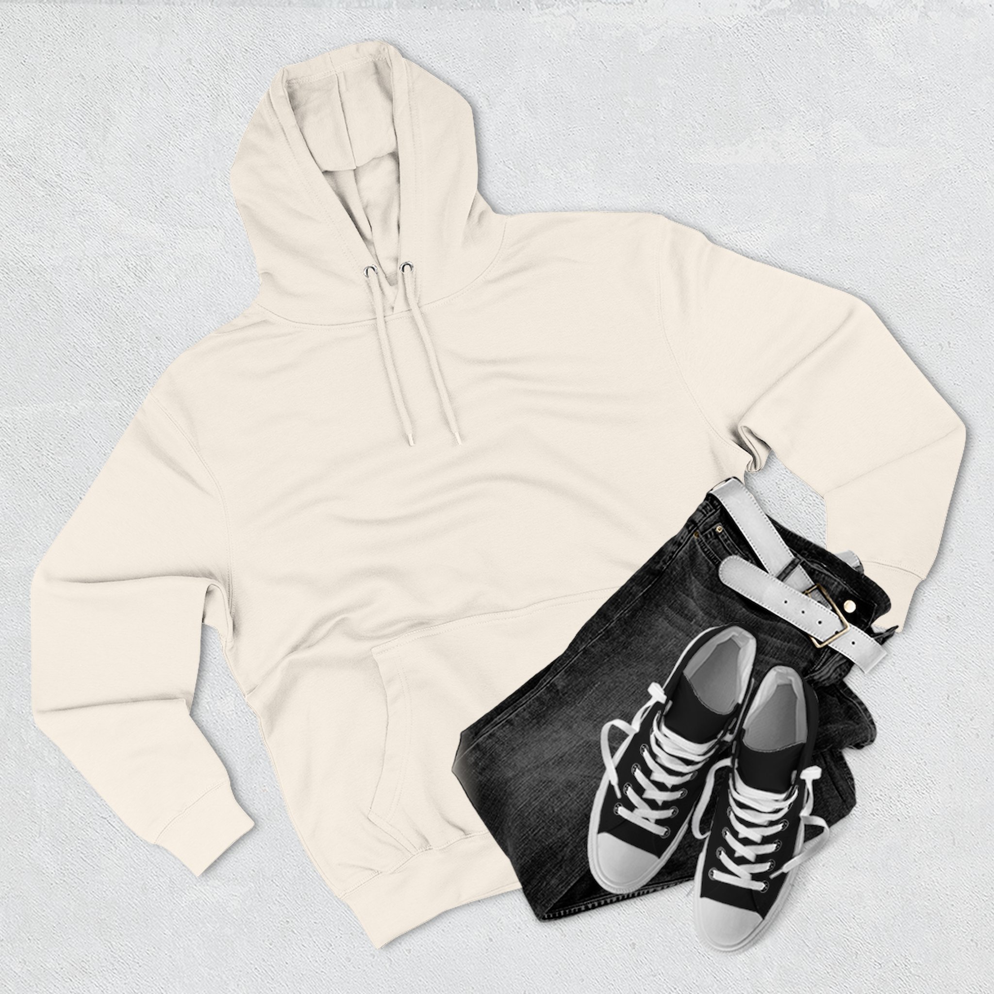 Artistic Three-Panel Fleece Hoodie, Cozy Pullover for Casual Outings, Perfect Gift for Birthdays and Holidays, Floral Design - Image 27