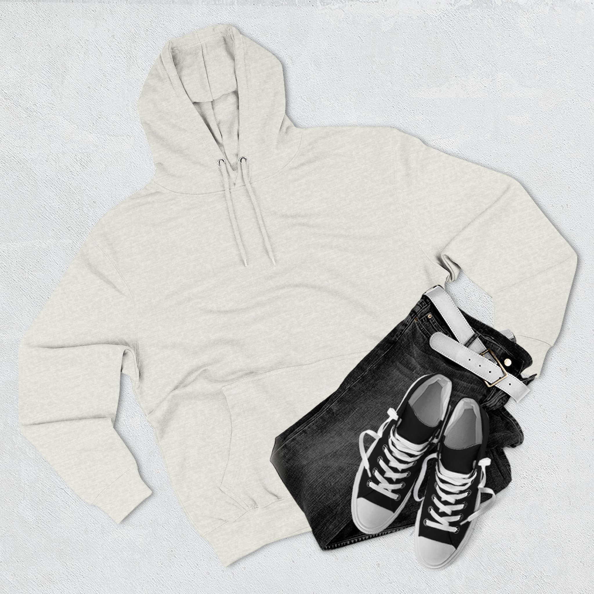 Artistic Three-Panel Fleece Hoodie, Cozy Pullover for Casual Outings, Perfect Gift for Birthdays and Holidays, Floral Design - Image 39