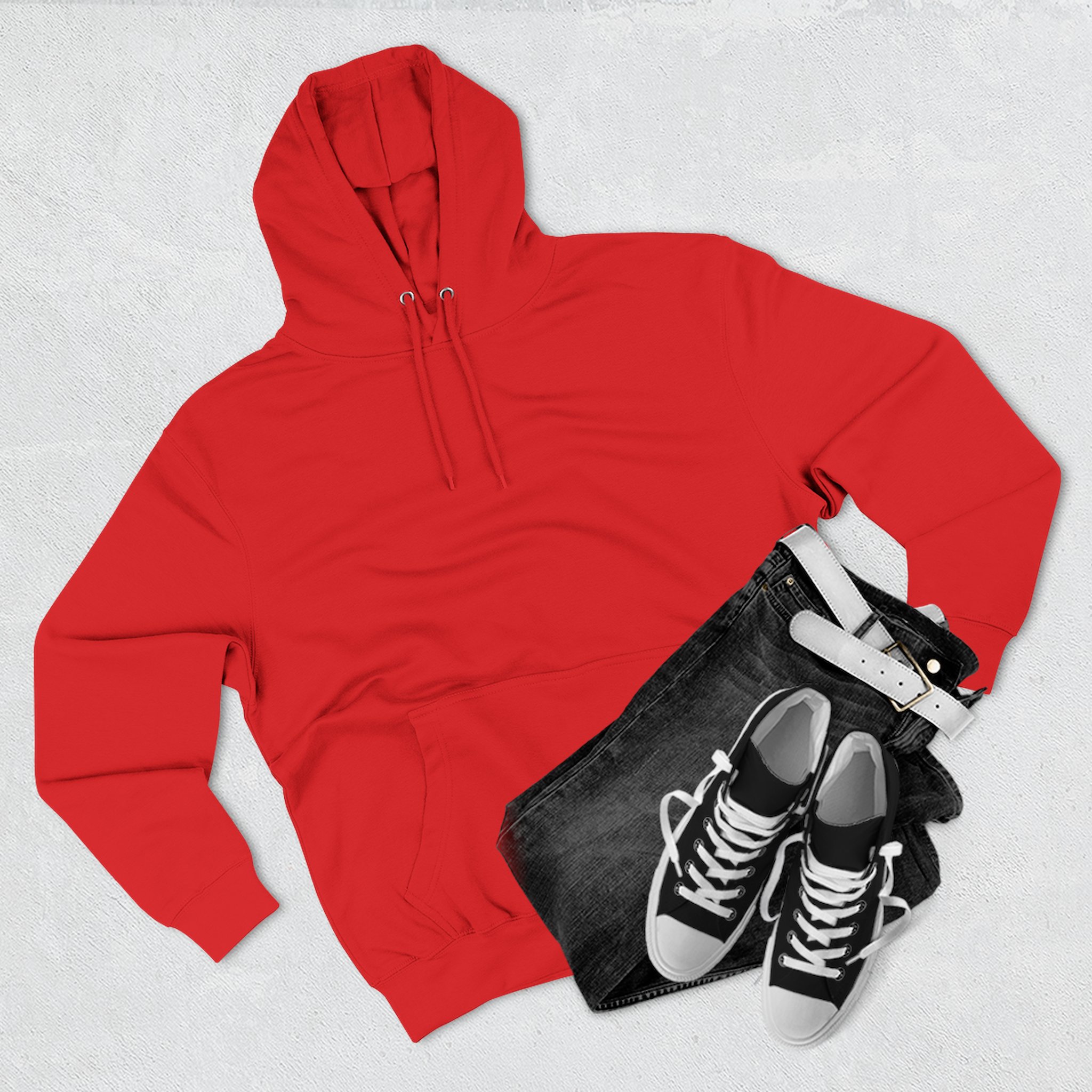 Artistic Three-Panel Fleece Hoodie, Cozy Pullover for Casual Outings, Perfect Gift for Birthdays and Holidays, Floral Design - Image 81