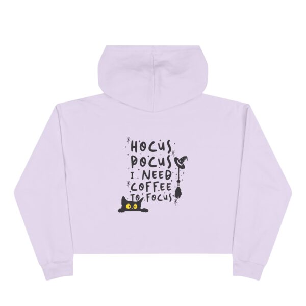 Hocus Pocus Cat Crop Hoodie, Halloween Clothing, Gift for Cat Lovers, Cozy Hoodie, Witchy Style Apparel - Image 11