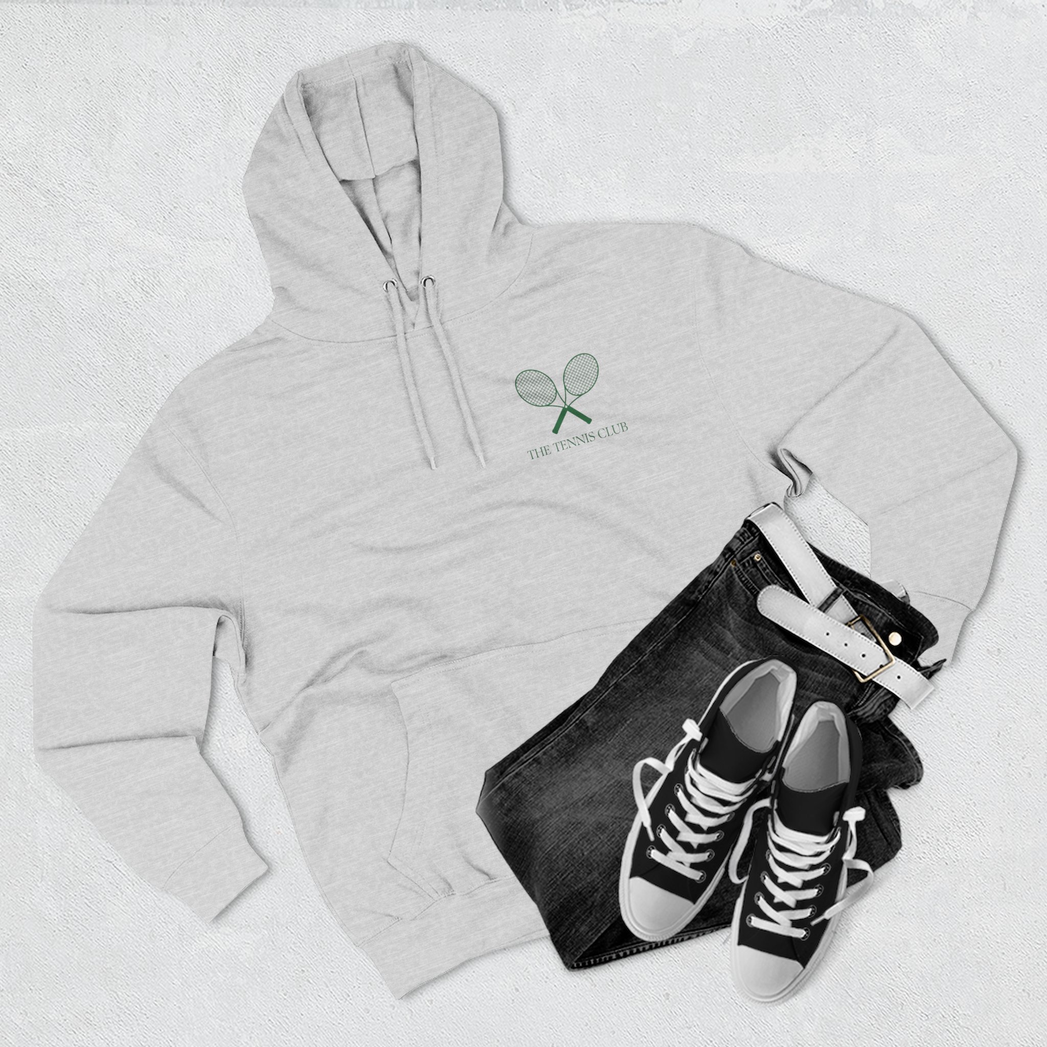 The tennis Club Three-Panel Fleece Hoodie - Image 9