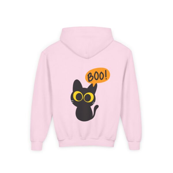 Cute Black Cat Hoodie for Kids, Halloween Sweatshirt, Youth Pullover with Boo Design, Fun Cat Lover Gift, Cozy Casual Wear - Image 72