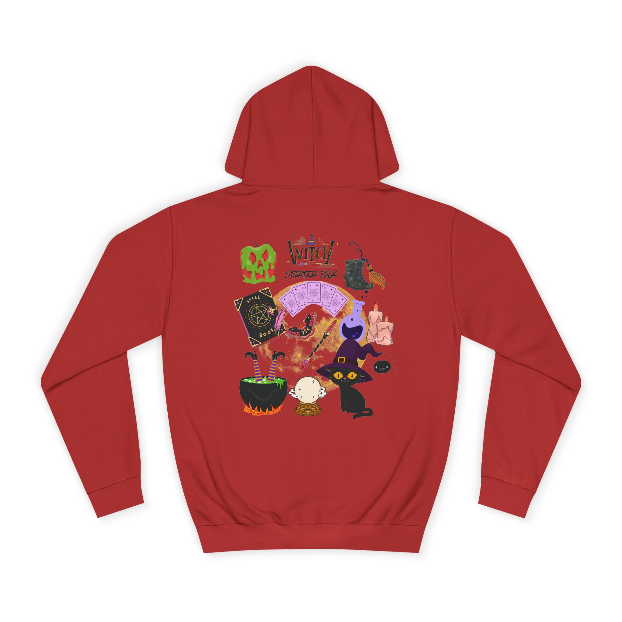Whimsical Witchy Hoodie for College Students, Cozy Sweatshirt, Halloween Apparel, Gift for Students, Unisex Casual Wear - Image 44