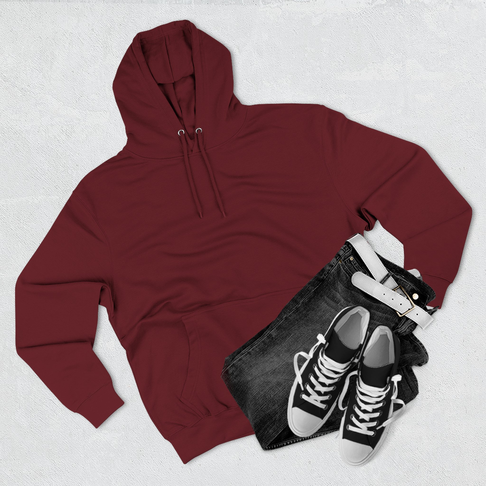 Artistic Three-Panel Fleece Hoodie, Cozy Pullover for Casual Outings, Perfect Gift for Birthdays and Holidays, Floral Design - Image 87