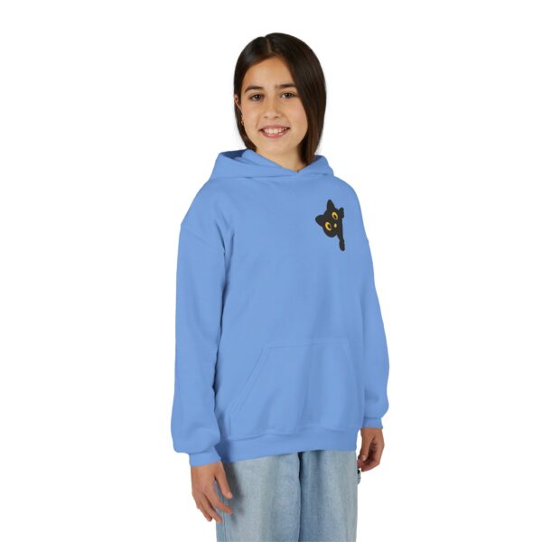 Cute Black Cat Hoodie for Kids, Halloween Sweatshirt, Youth Pullover with Boo Design, Fun Cat Lover Gift, Cozy Casual Wear - Image 54