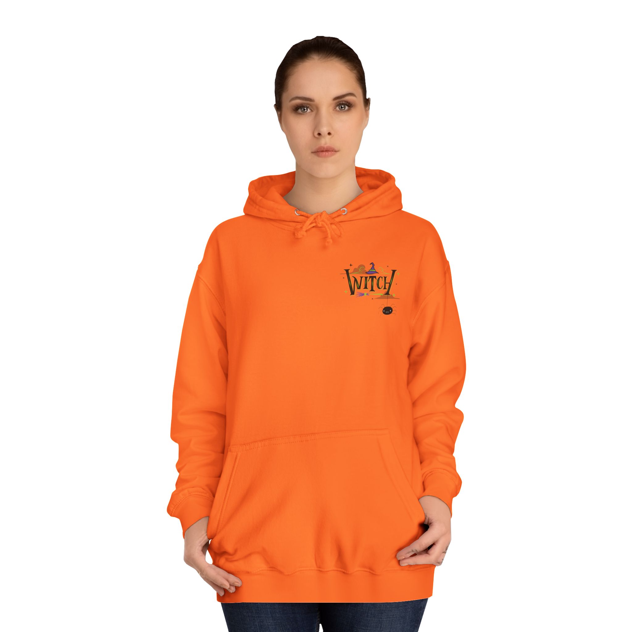 Whimsical Witchy Hoodie for College Students, Cozy Sweatshirt, Halloween Apparel, Gift for Students, Unisex Casual Wear - Image 6